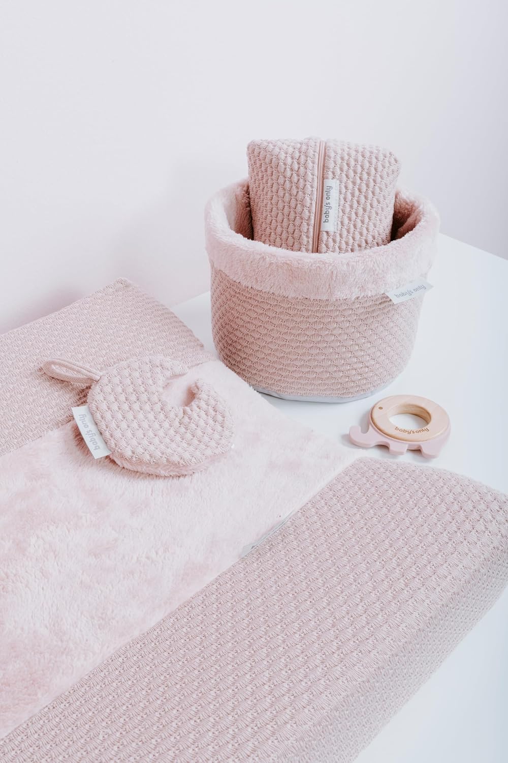 Wickeltisch Organizer Körbchen Sky (20 cm), Alt Rosa