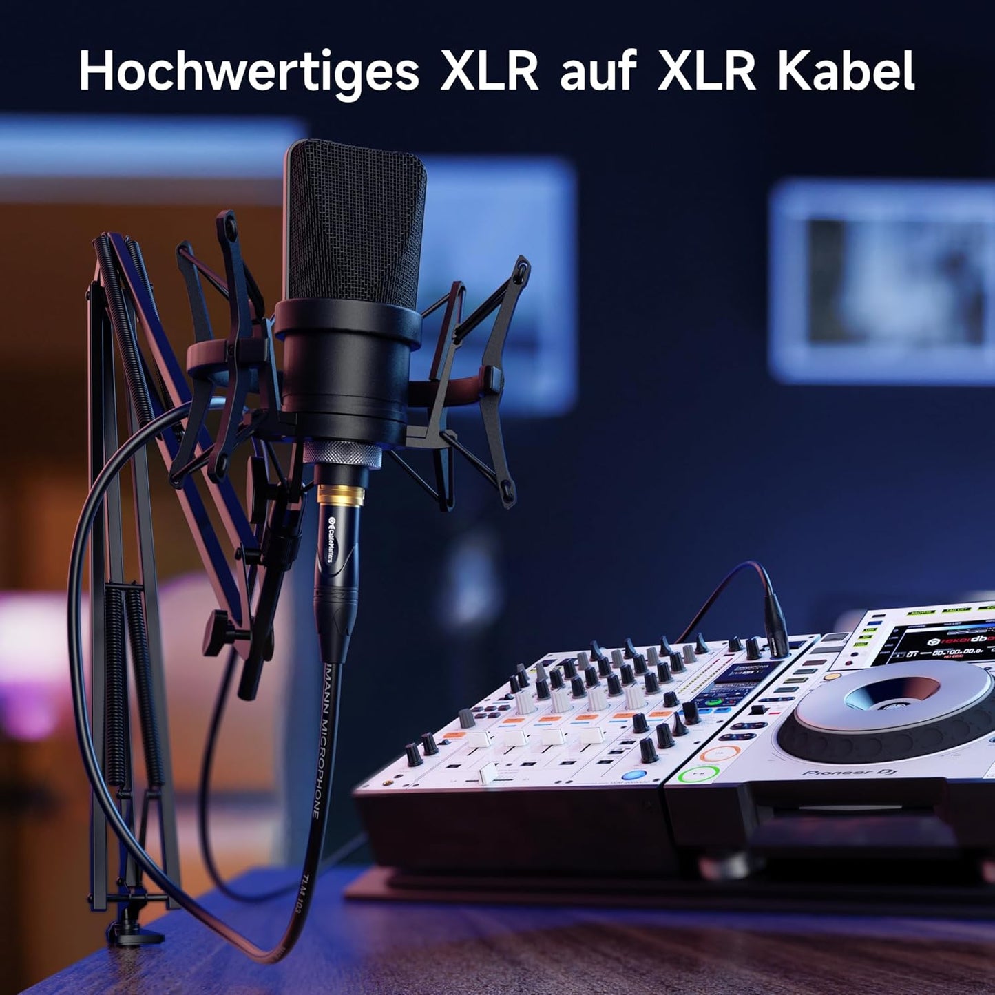 XLR-Mikrofonkabel-Set (2er Pack, 0,9m), 0.9m