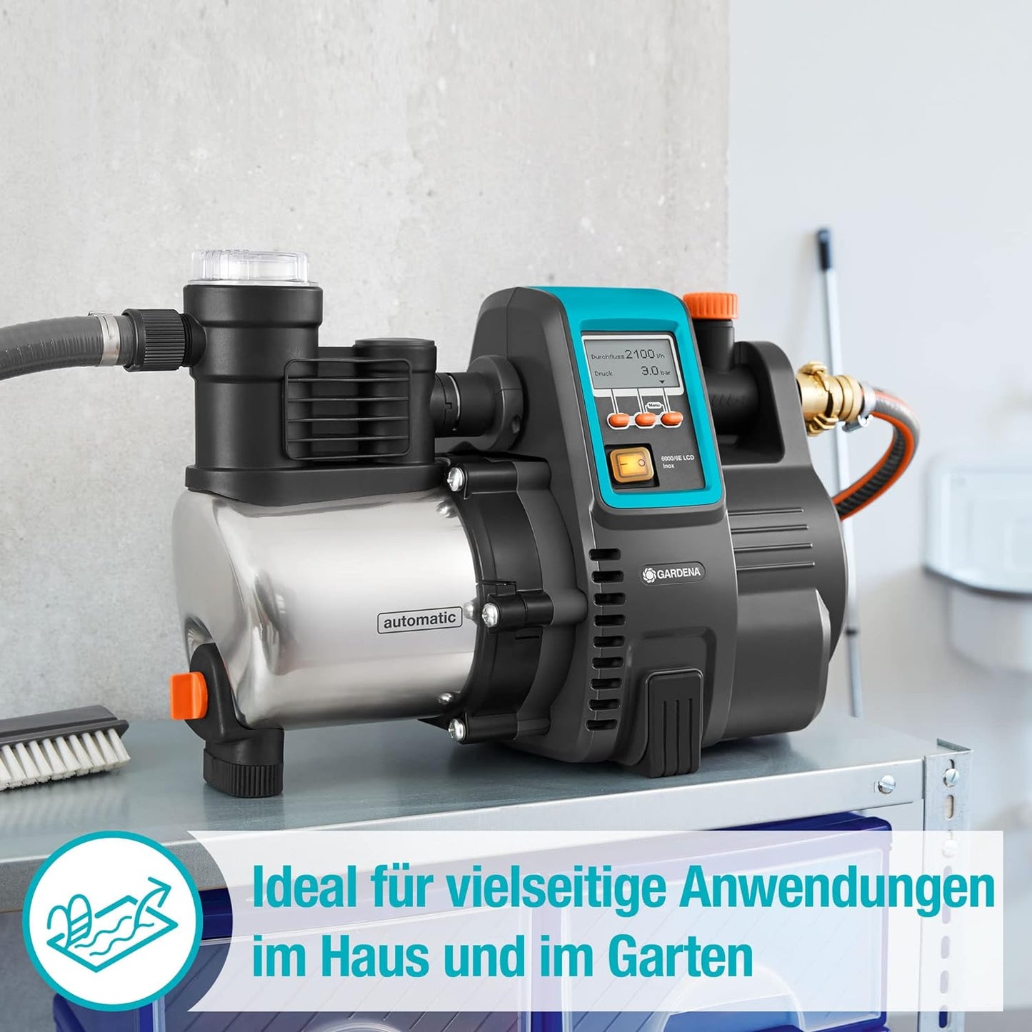 Premium Hauswasserautomat 6000/6E LCD Inox