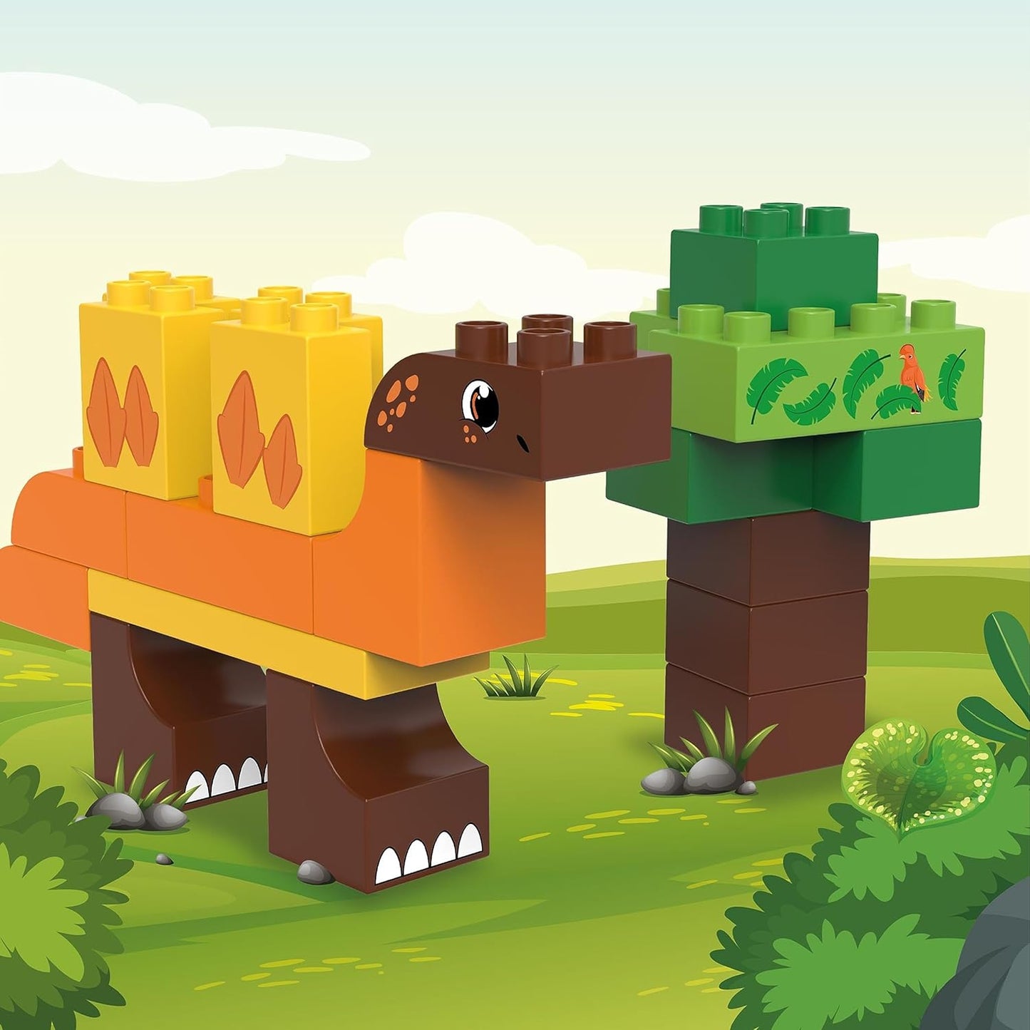 Dinosaurier Baustein-Set Stegosaurus (33 Teile), Stgosaurus