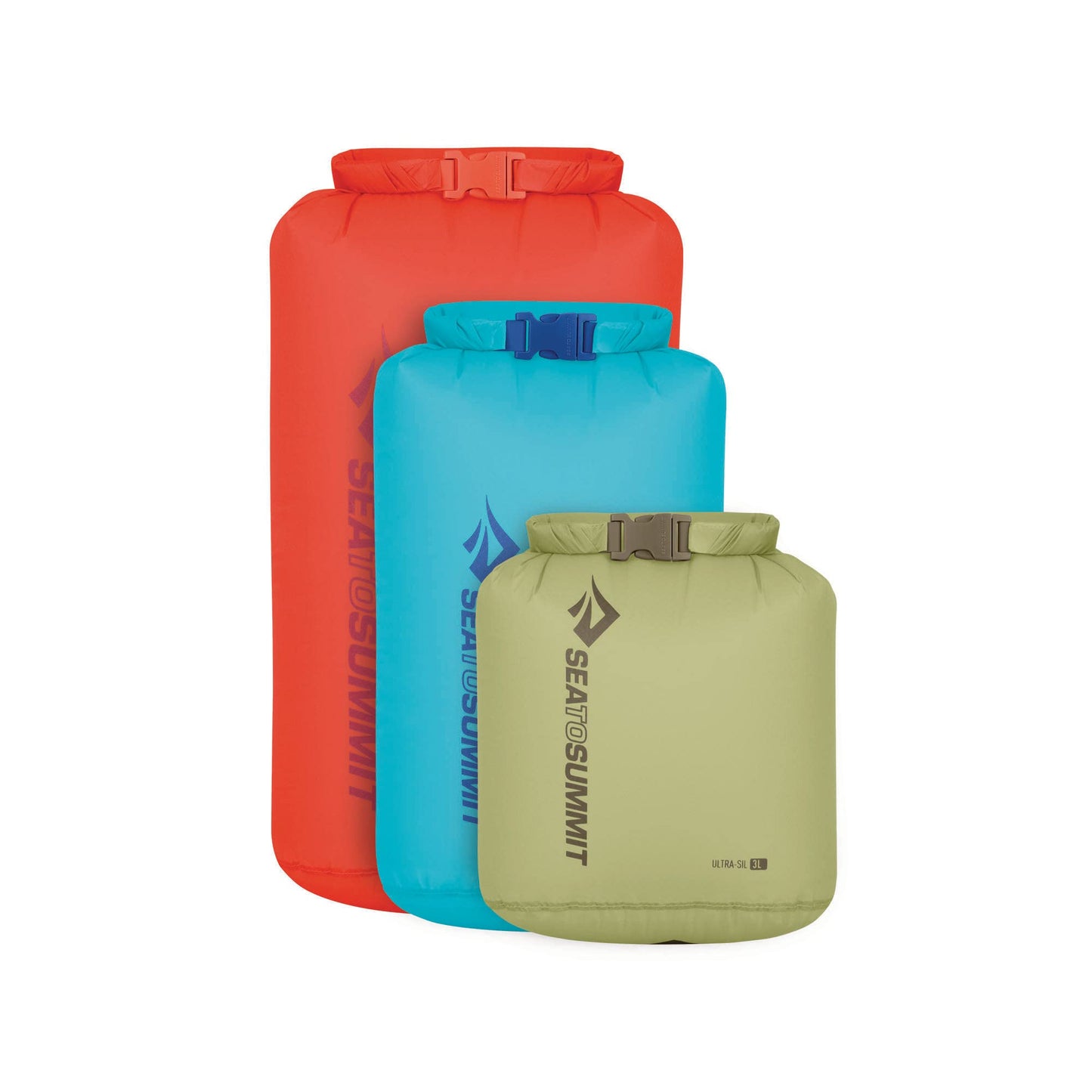 3-teiliges Ultra-SIL Dry Bag Set mit Rollverschluss