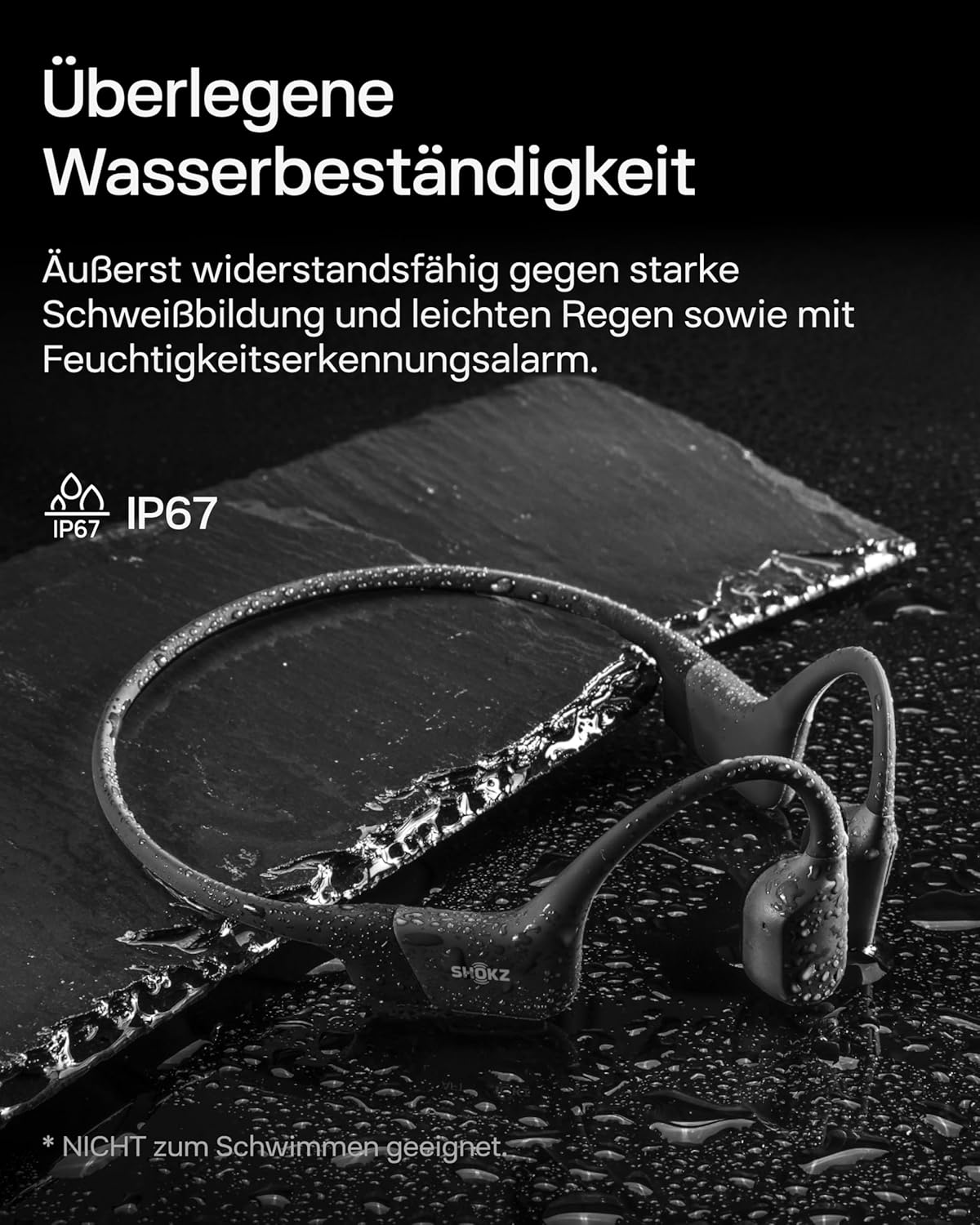 OpenRun Mini Open-Ear-Kopfhörer, Mini-Größe Cosmic Black