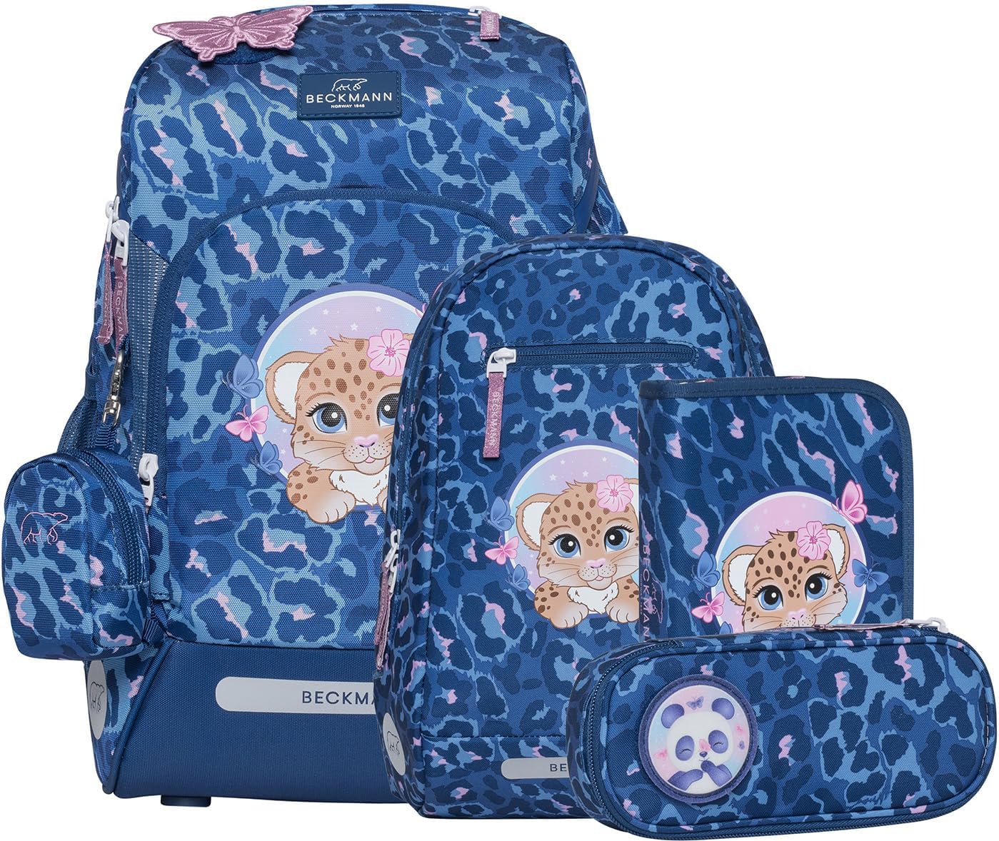 6-teiliges Schulrucksack-Set Active Air FLX Cheetah, Cheetah