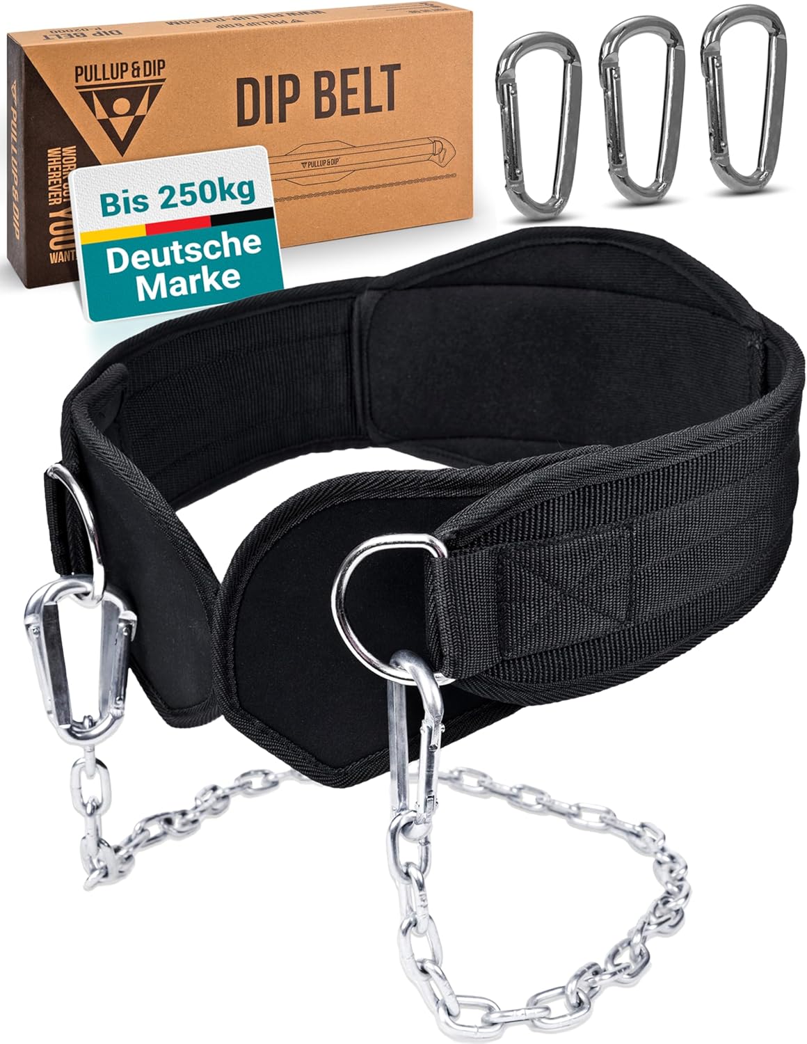 Dip Gürtel mit Kette und Karabiner