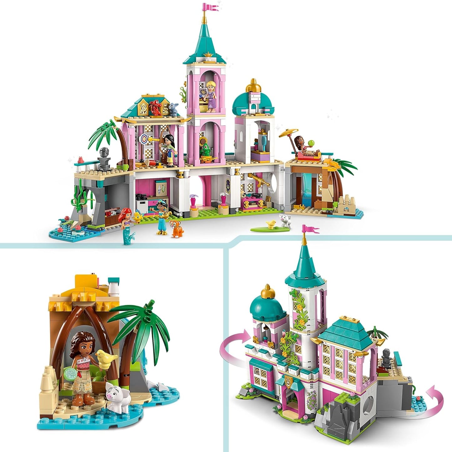 Disney Prinzessinnen Schloss mit Haustieren