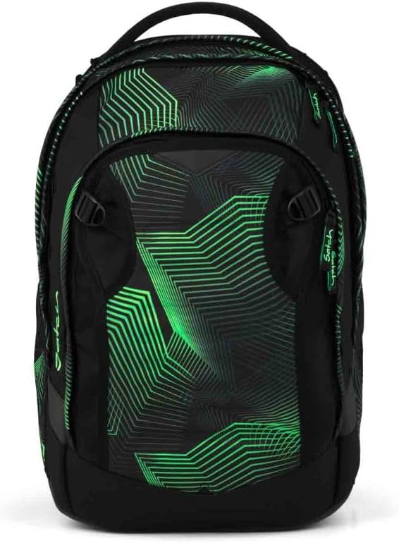 Schulrucksack Set mit Schlamperbox & Sportbeutel, Seismic Green