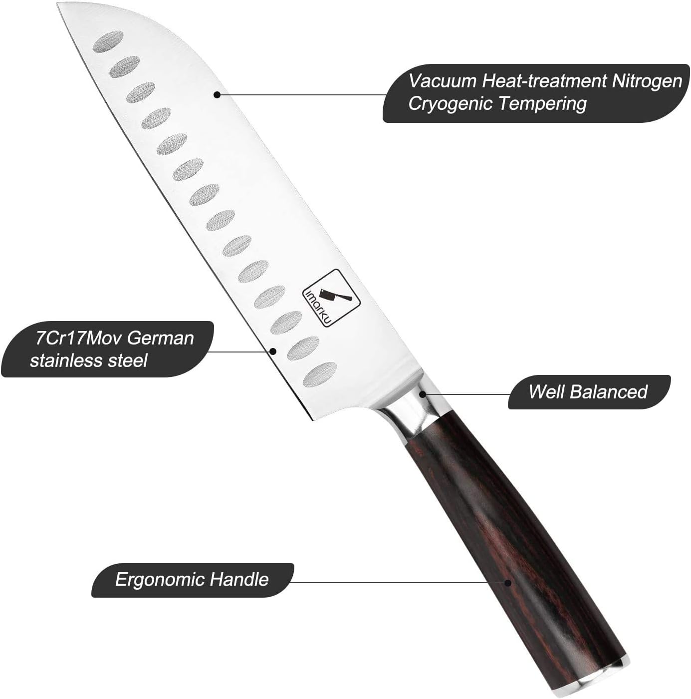 Santoku Messer, 7 " Santoku Messer