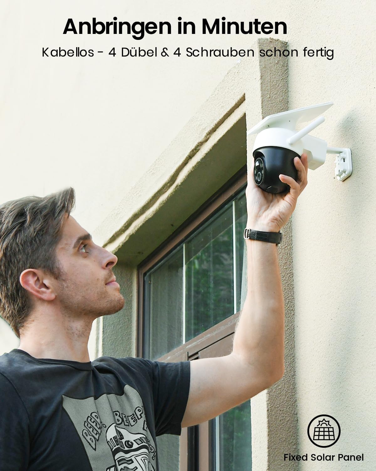 2K Solarbetriebene PTZ-Überwachungskamera, 2 Solarkamera
