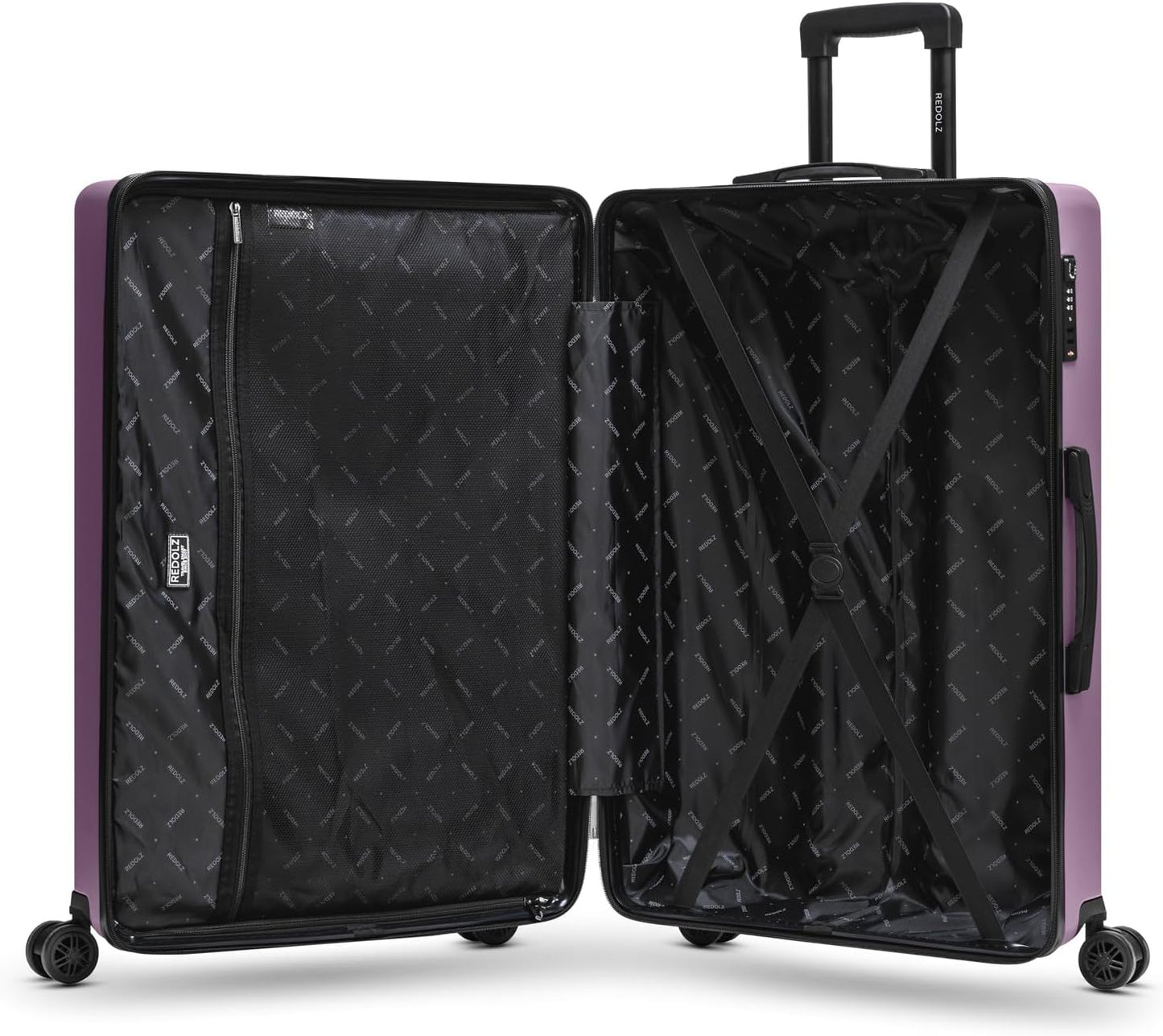 Essentials 08 3-SET 4 Rollen Kofferset 3-teilig, Purple Kofferset S/M/L (3-teilig)