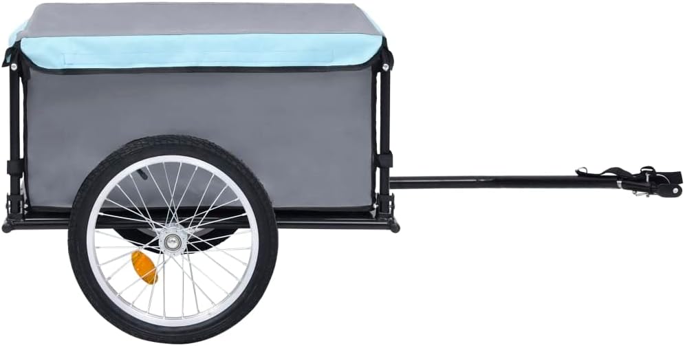 Lastenanhänger bis 65 kg, Schwarz und Blau