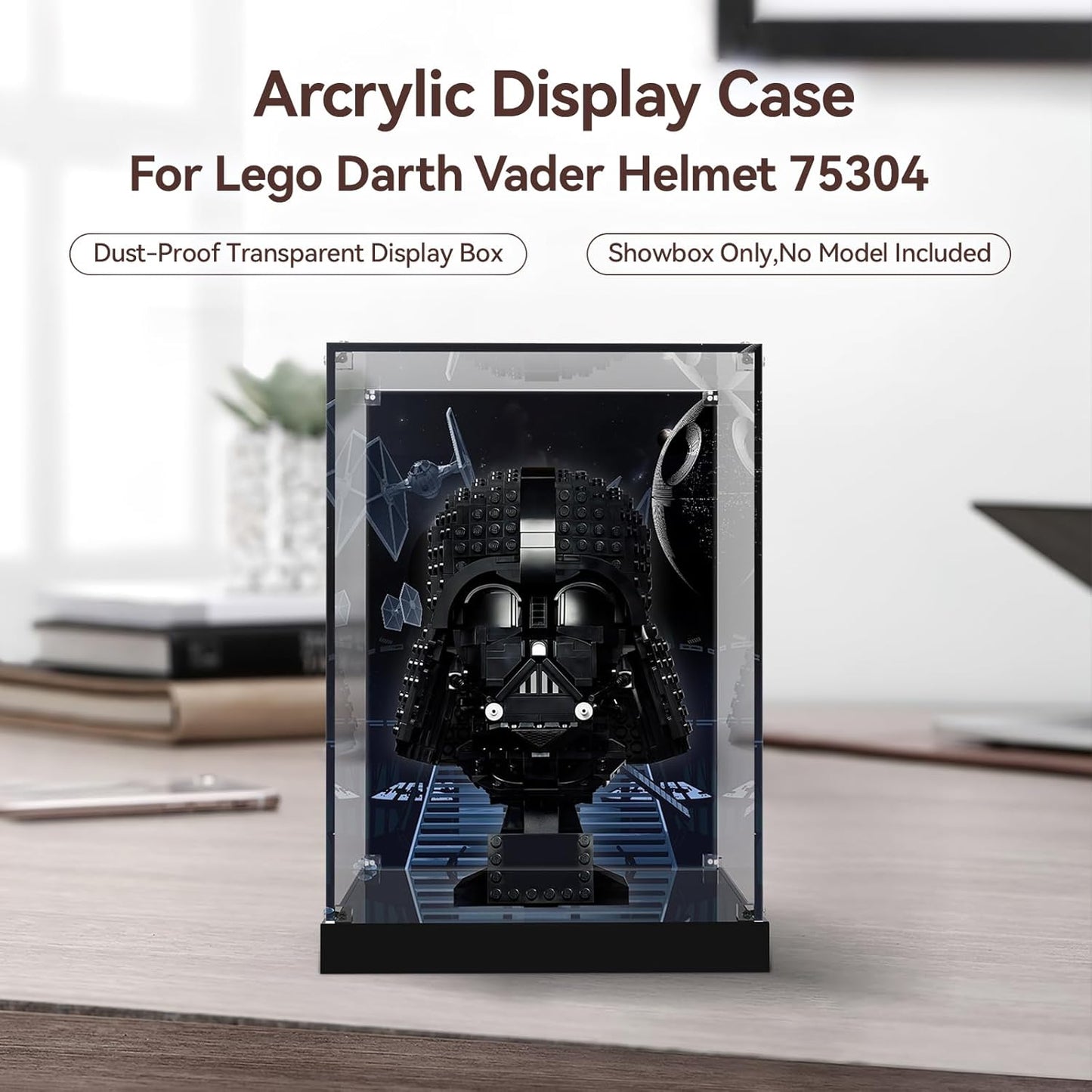 Acryl Vitrine für Lego Darth Vader Helm 75304, Für Lego 75304 Darth Vader