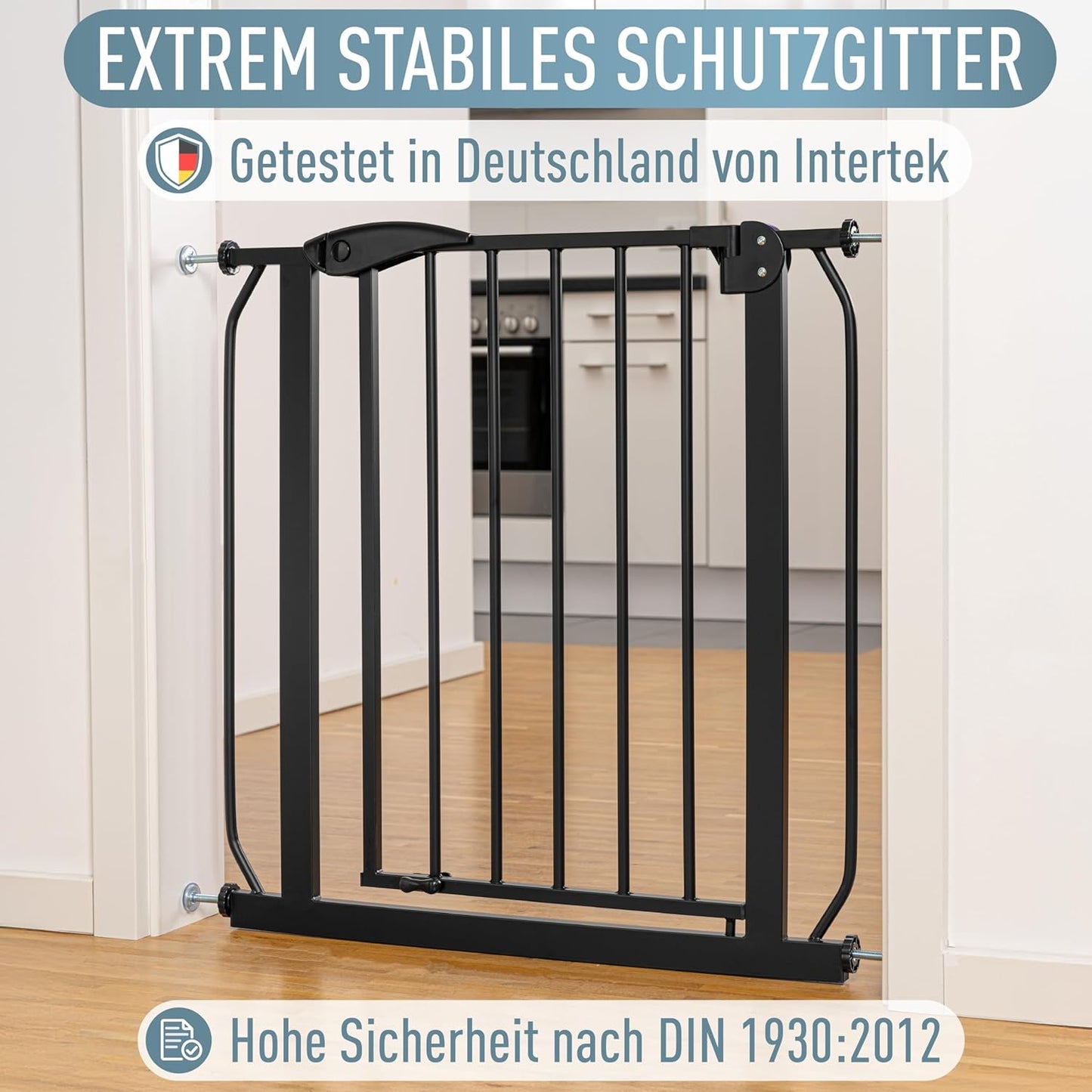 Treppenschutzgitter Berrin, 75-85 cm, ohne Bohren, 75 - 85 cm