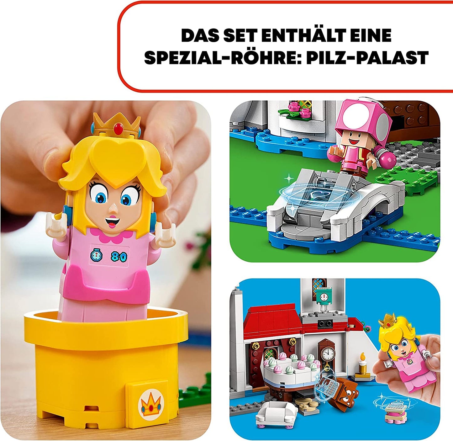 71408 Super Mario Princess Peach Palast – Erweiterungsset, Konstruktionsspielzeug