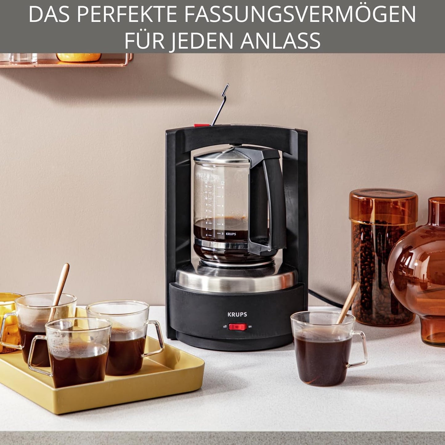 Filterkaffeemaschine T8 mit permanentem Filter, Single