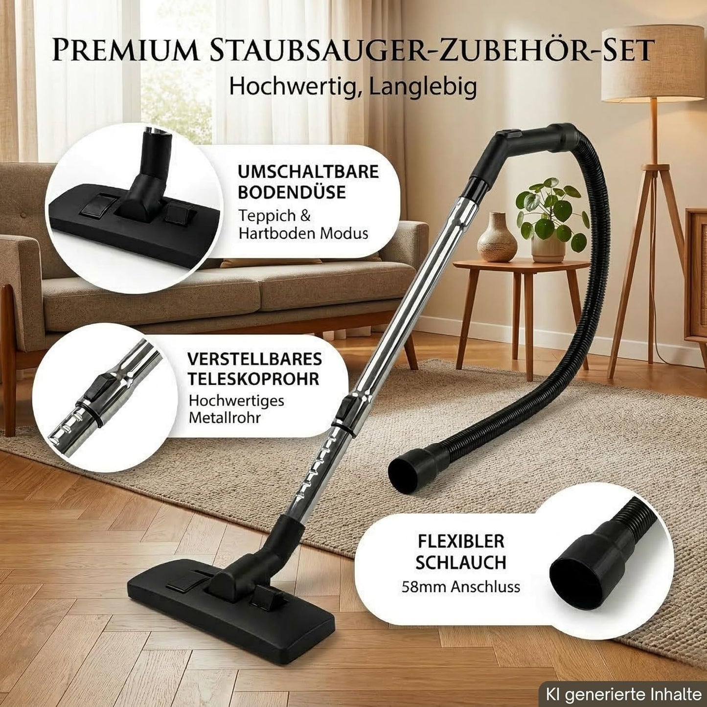 Ersatzteile-Set für Staubsauger 58 mm