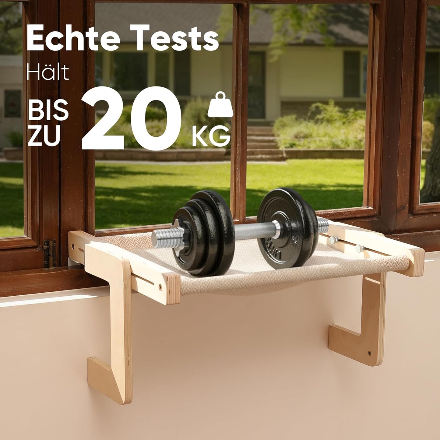 Umbaubare Katzenhängematte, Beige