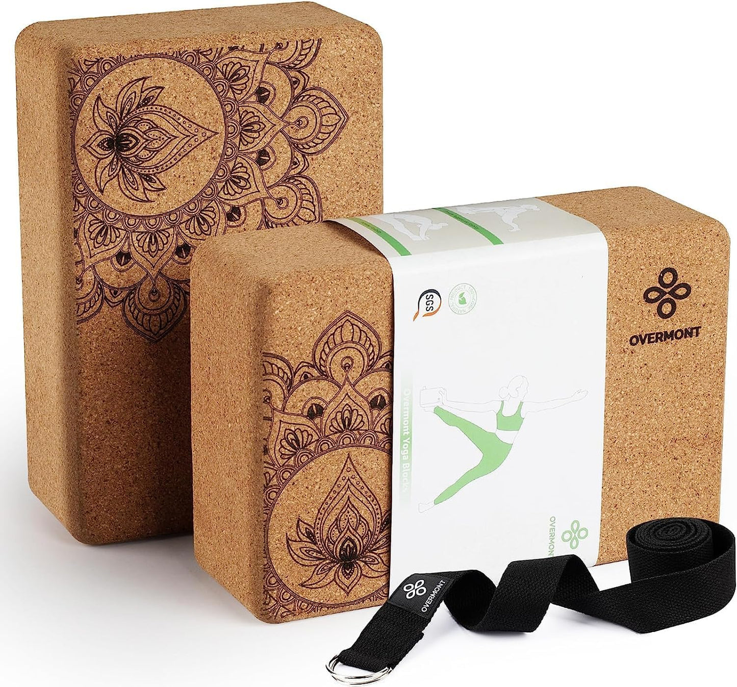 Yogablock-Set mit Gurt