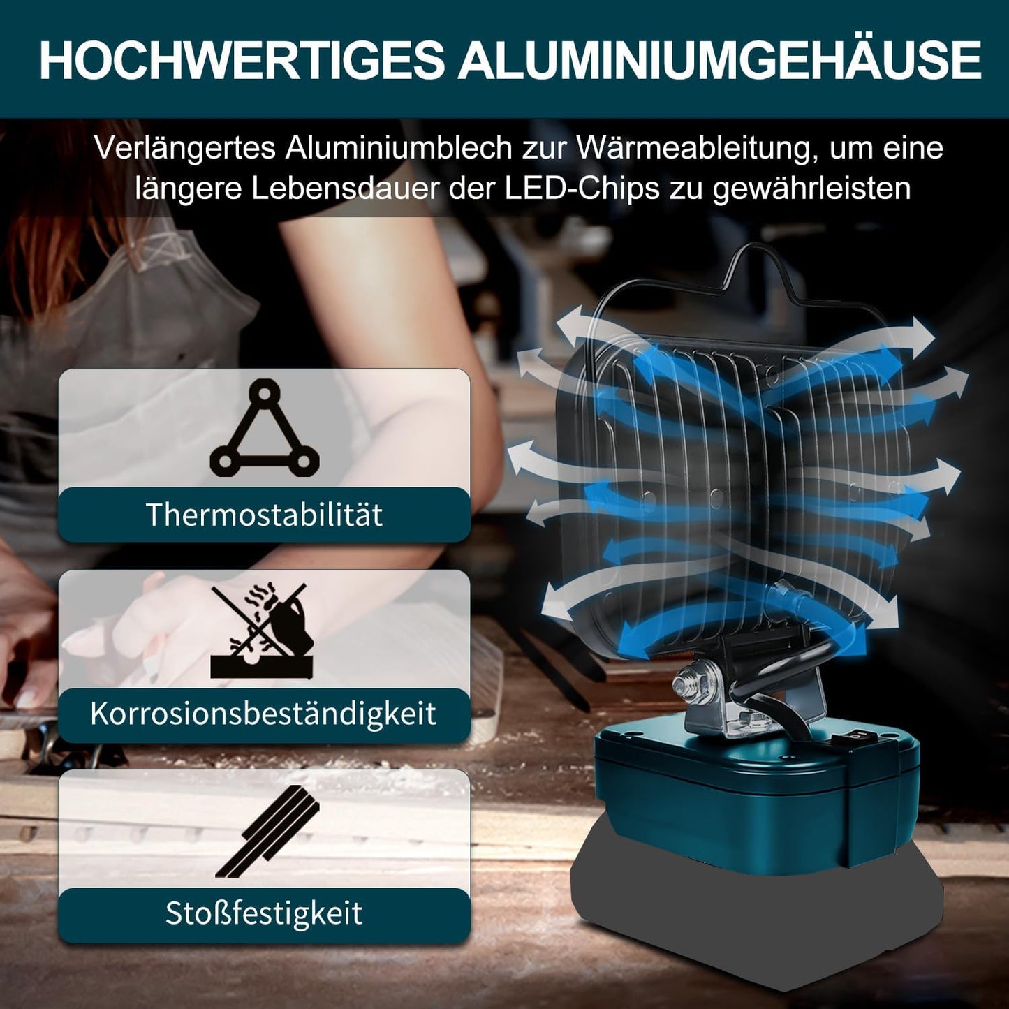 LED Arbeitsleuchte, Copper