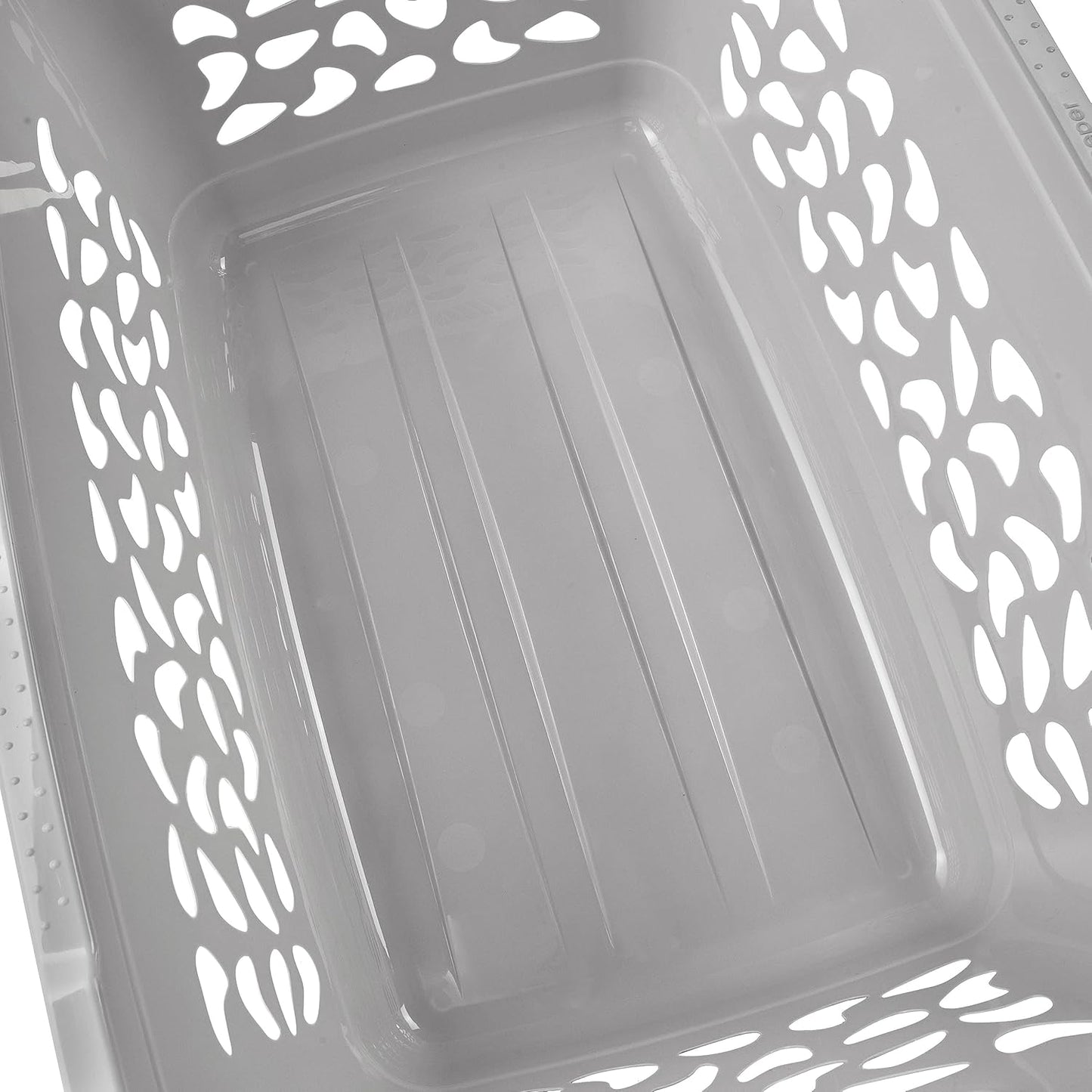 Wäschekorb Jost mit Luftdurchlässigem Dekor, Nordic Grey 52 L