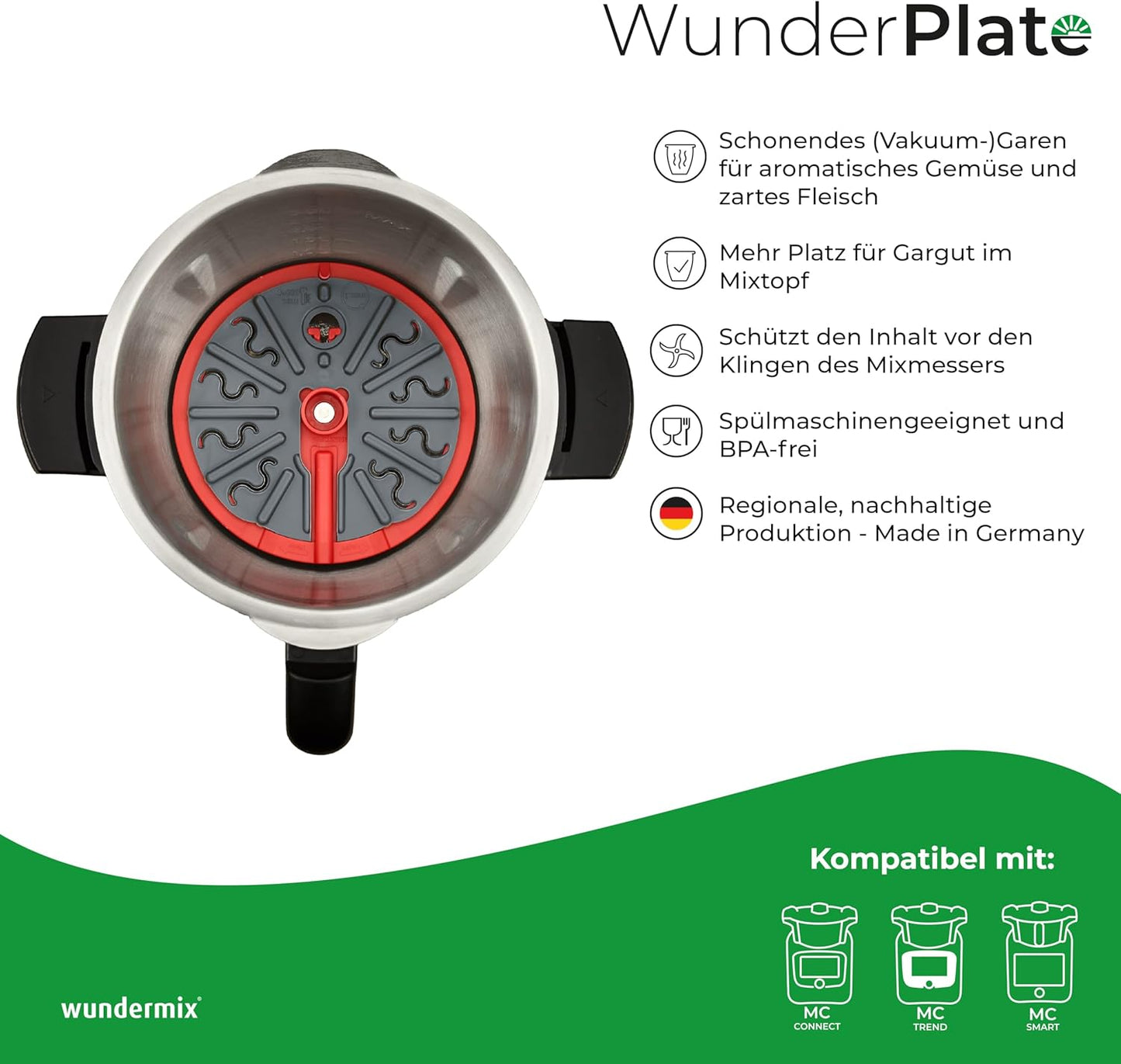 Messerabdeckung-Wechselscheibe für Monsieur Cuisine, Monsieur Cuisine, Wunderplate (Inkl. Träger) - Mc
