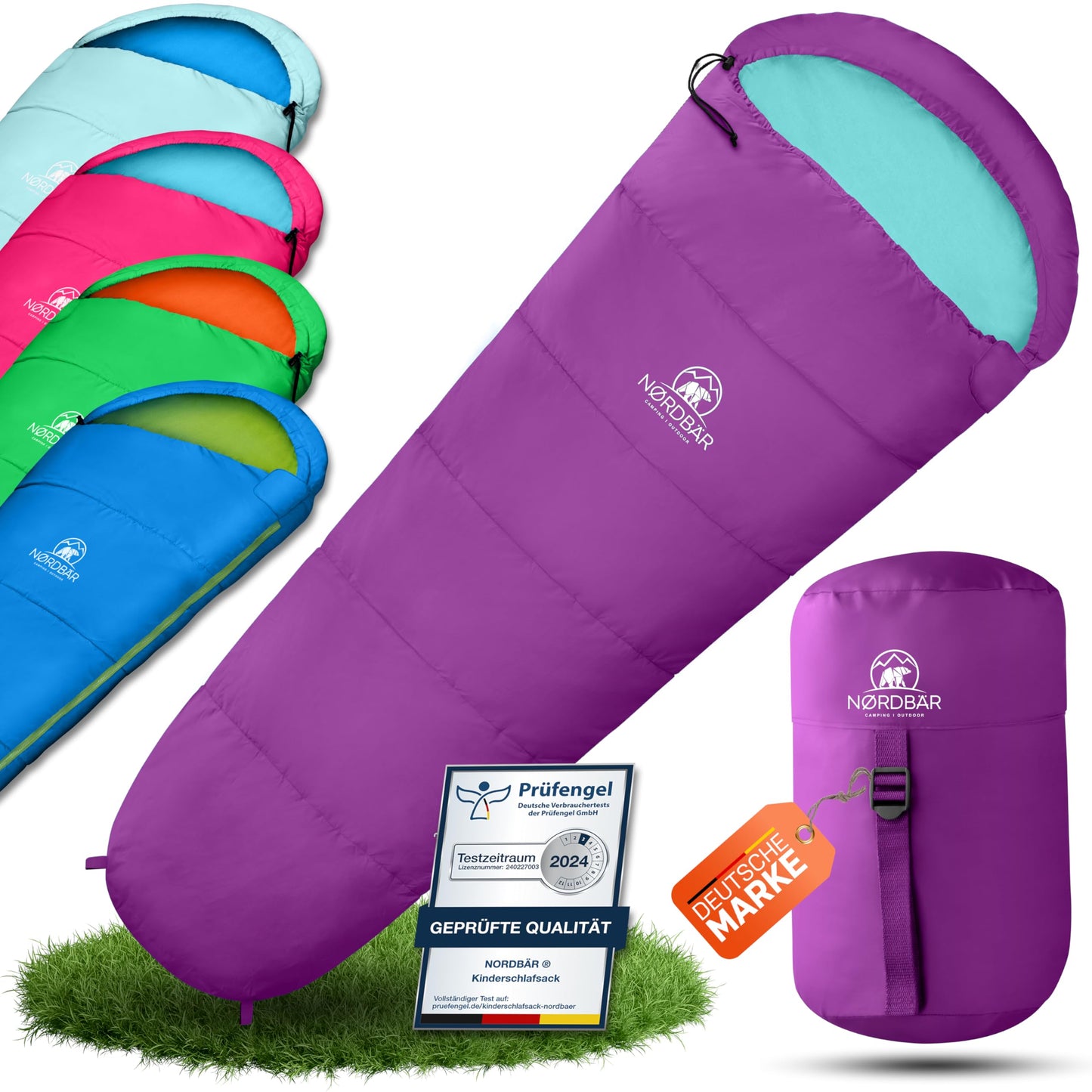 Kinderschlafsack, Lila/Türkis