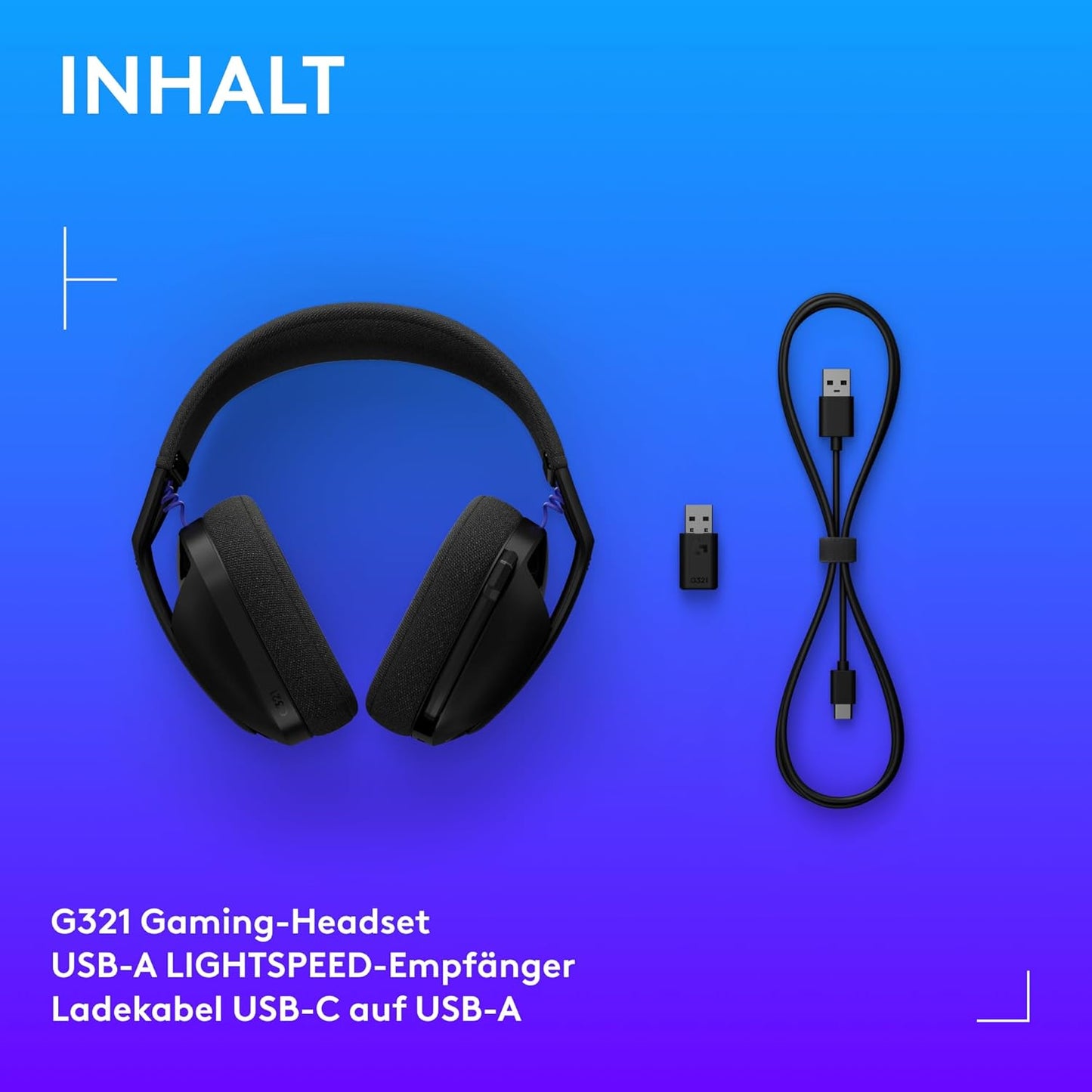 G321 Lightspeed, Schwarz G321 | +20 Stunden-Akku