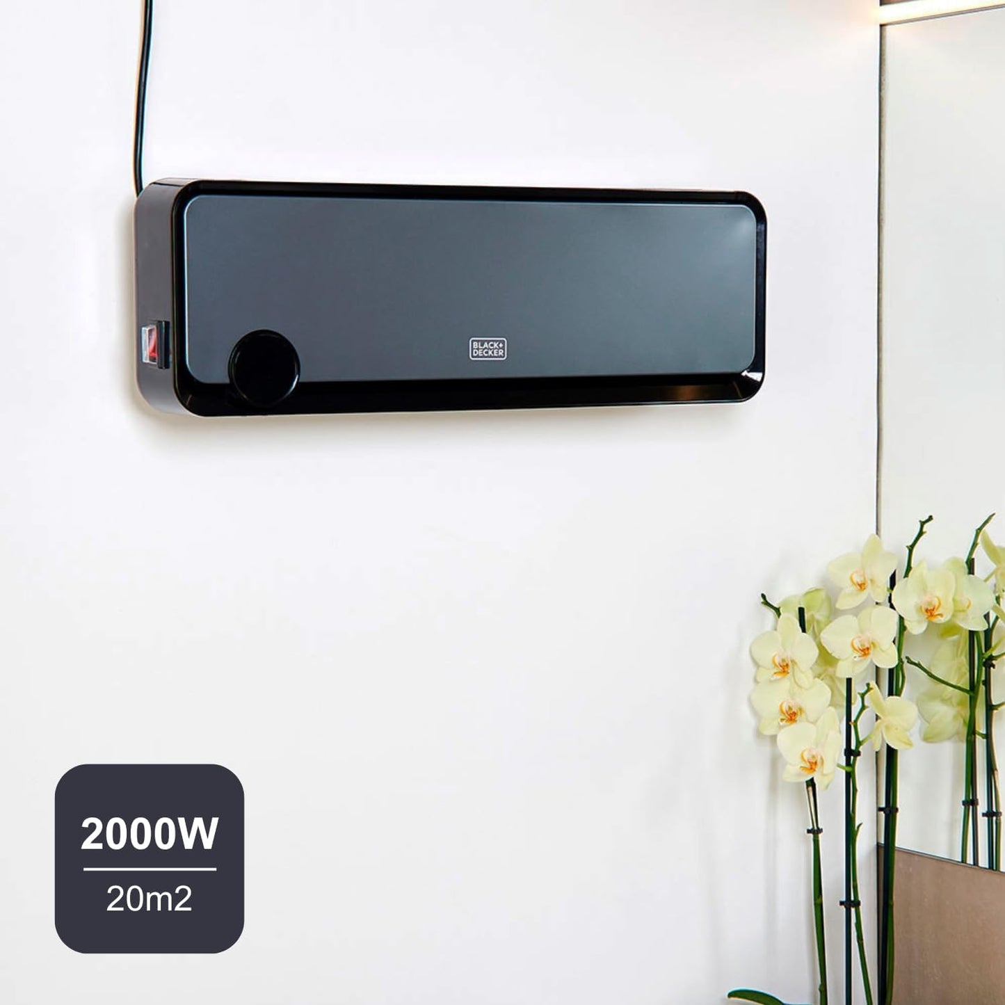 Keramische Wandheizung, 2000 W - Konvektor