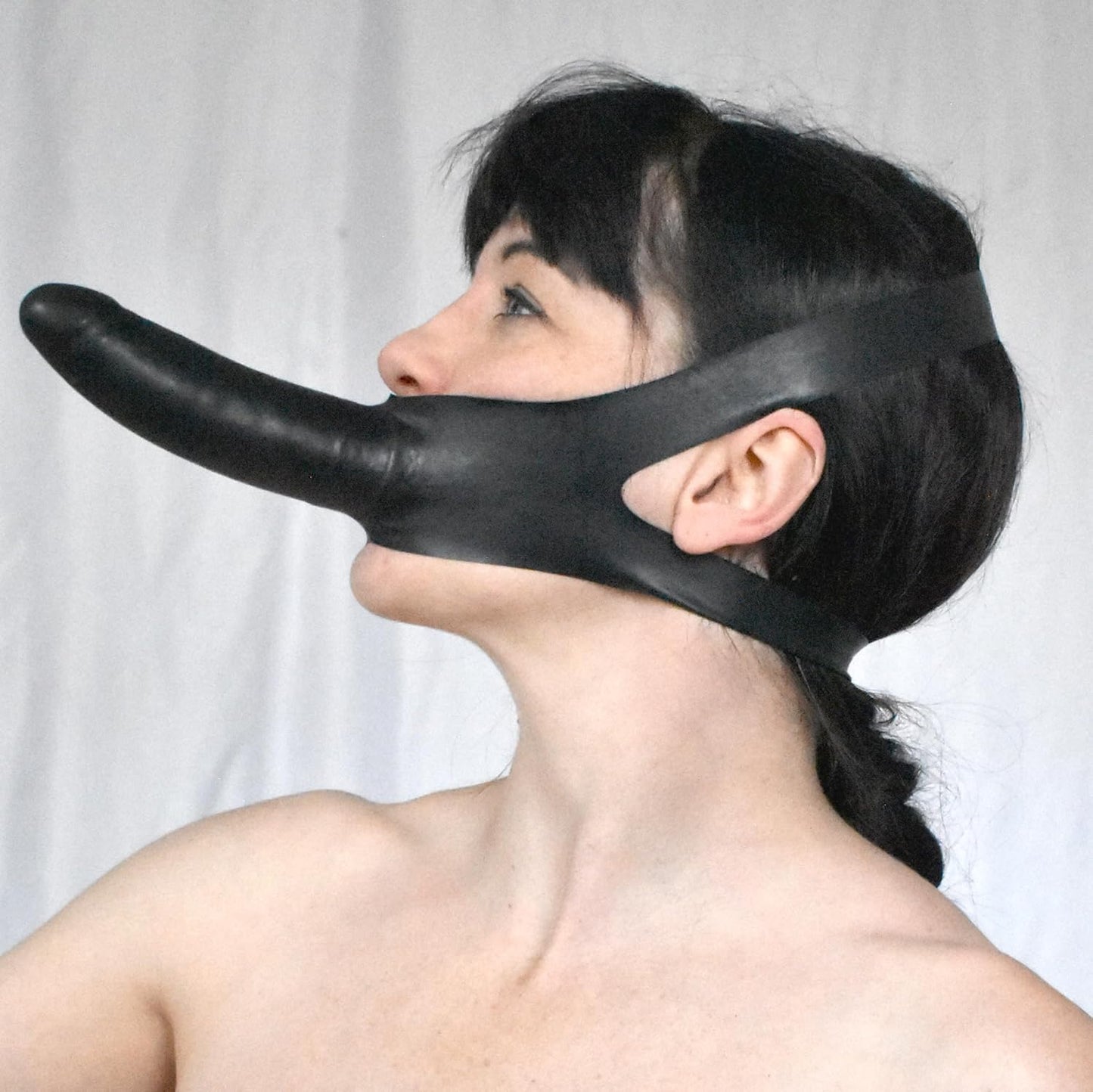 Dildo Mundknebel für BDSM und Bondage, Schwarz