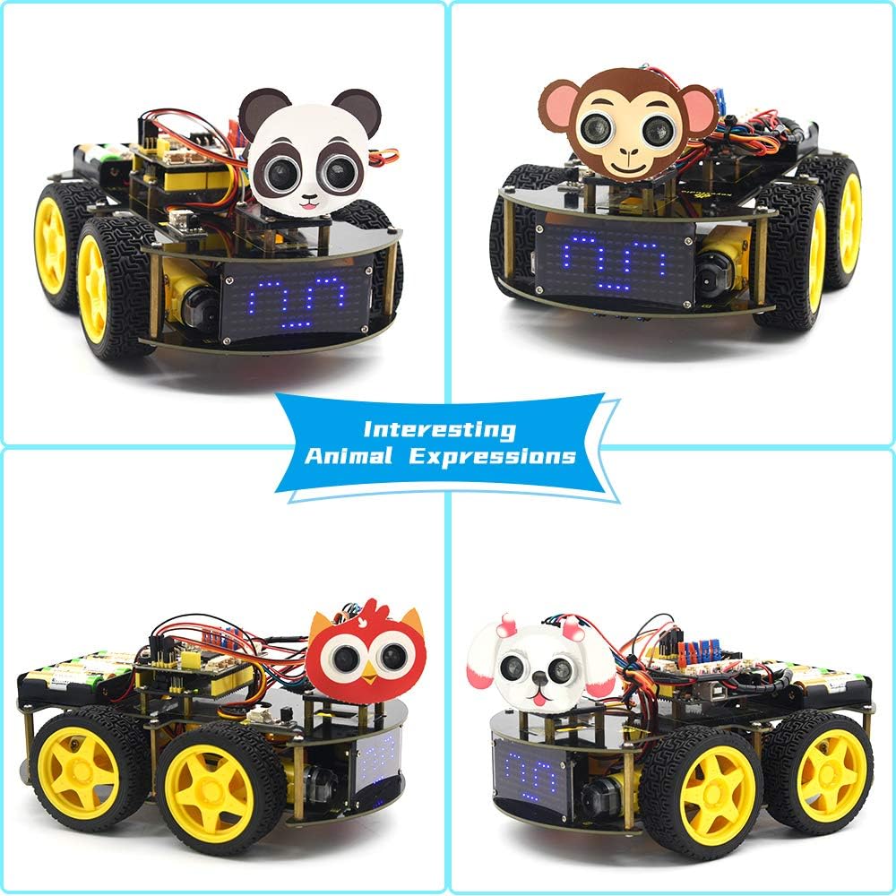 4WD Roboter Bausatz mit Mikrocontroller und Sensoren, 4wd Roboter Car Kit