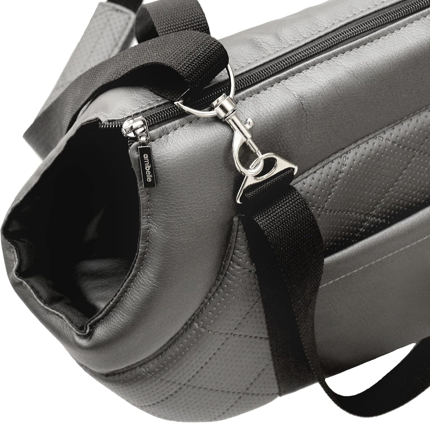 Transporttasche, L Grau Metallic (Kunstleder)