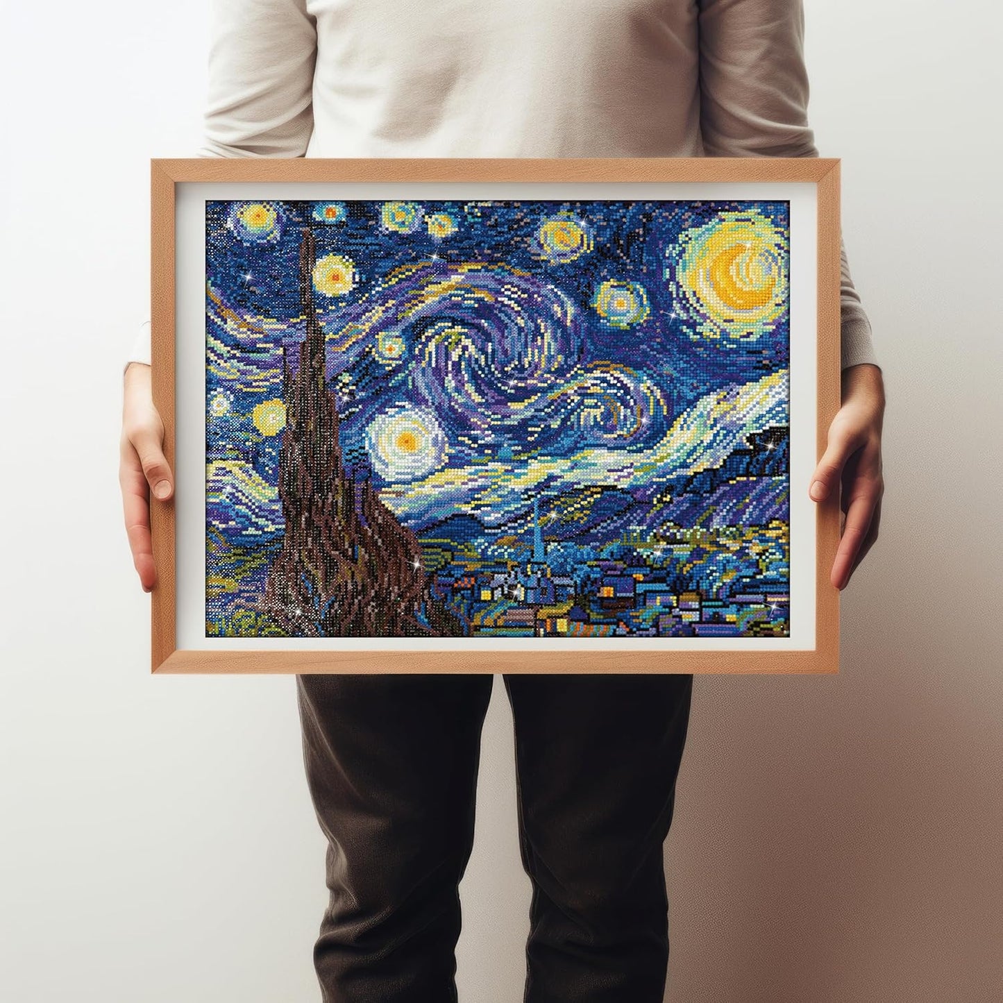 Sternenklare Nacht Diamond Painting Kit, 40.6 x 50.8 cm mehrfarbig