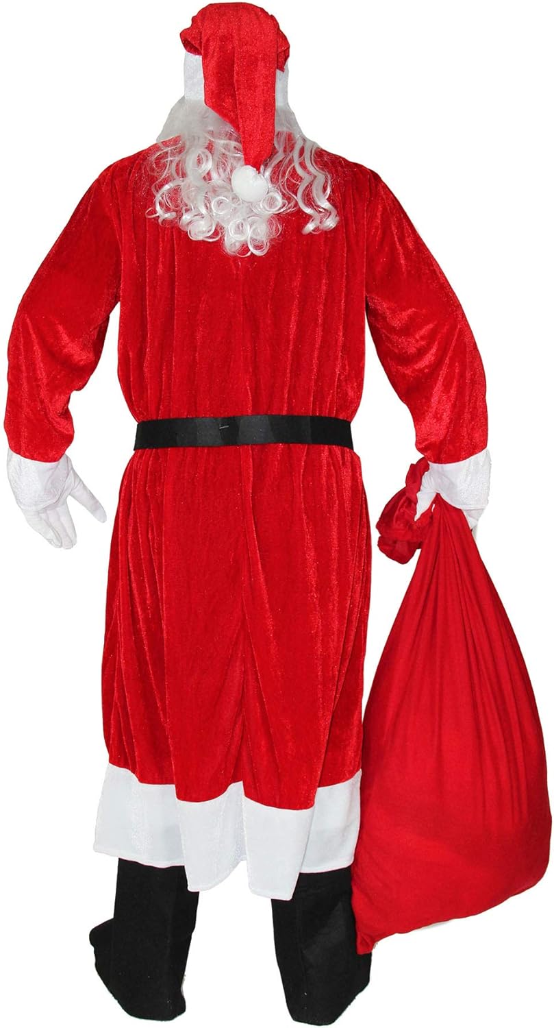Weihnachtsmann Kostüm-Set, M-L Rot