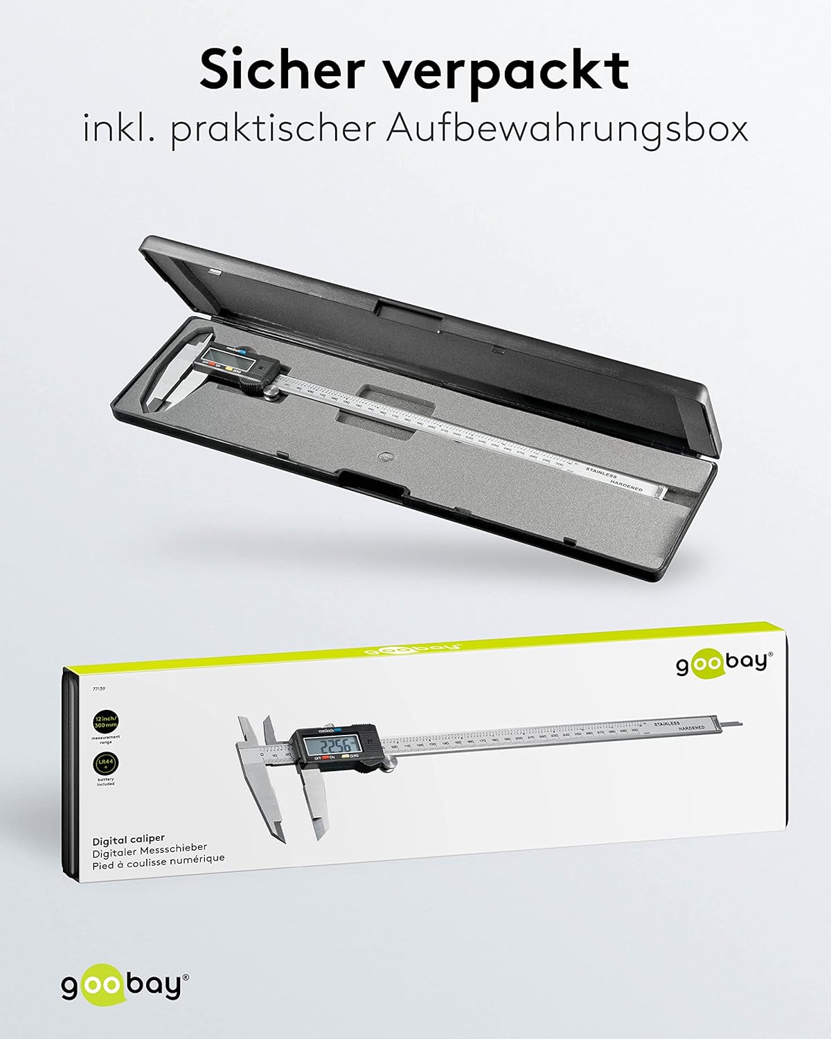 Digitaler Messschieber, 300 mm Single
