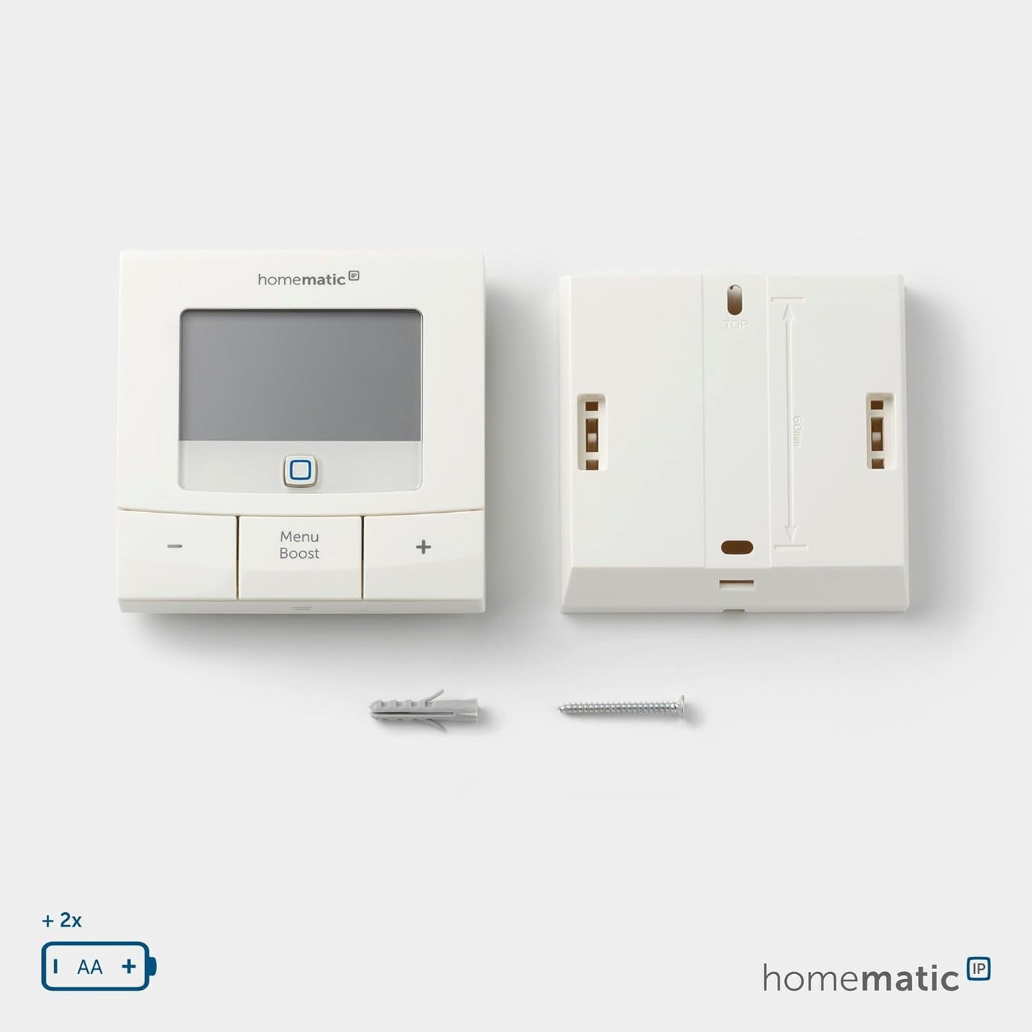 Wandthermostat, grosses Display mit Tasten