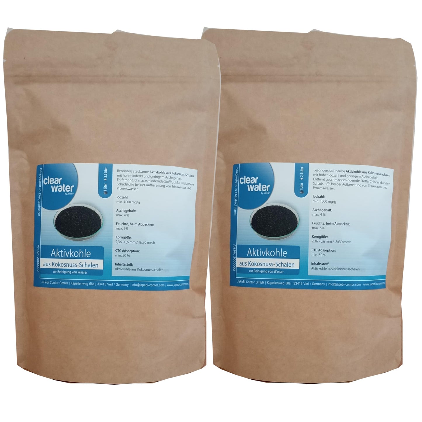 Aktivkohle Granulat zur Wasserreinigung (1kg)
