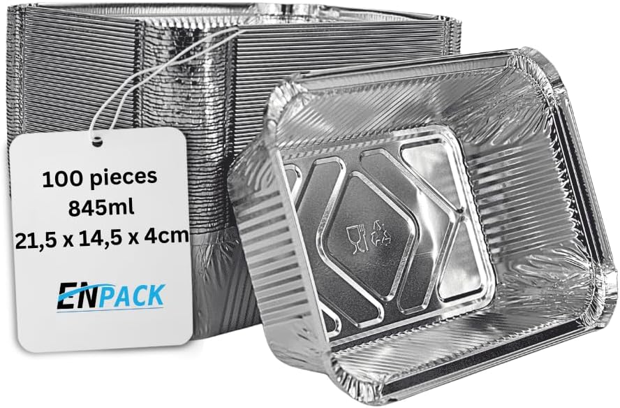 Aluschalen-Set mit Deckel R1-845L, 845ml