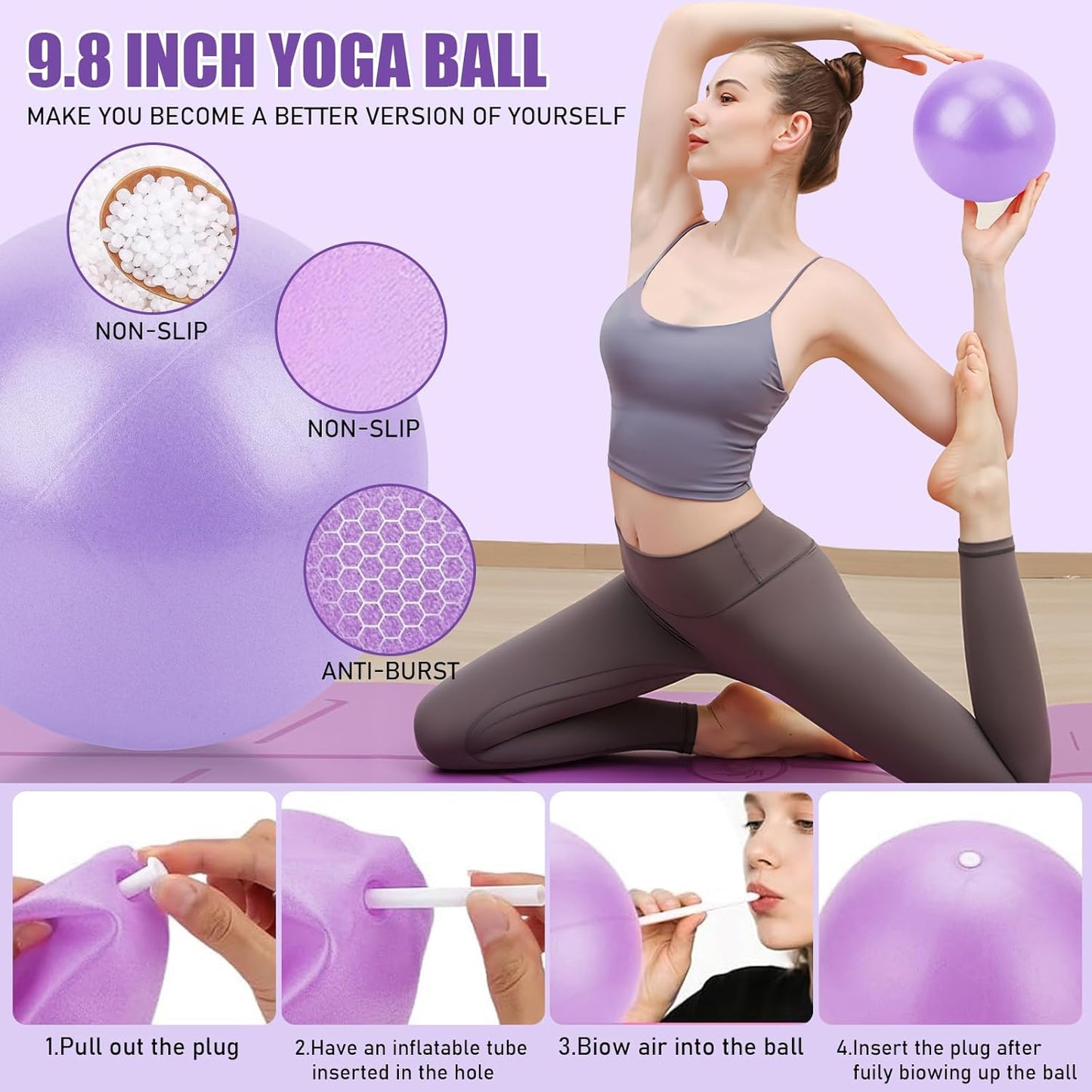 Pilates Essential Kit mit Magic Circle & Zubehör, B