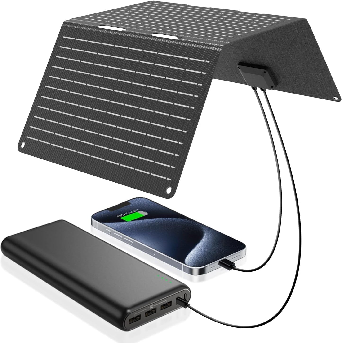Faltbares Solarpanel für Handy & Kamera, 30W