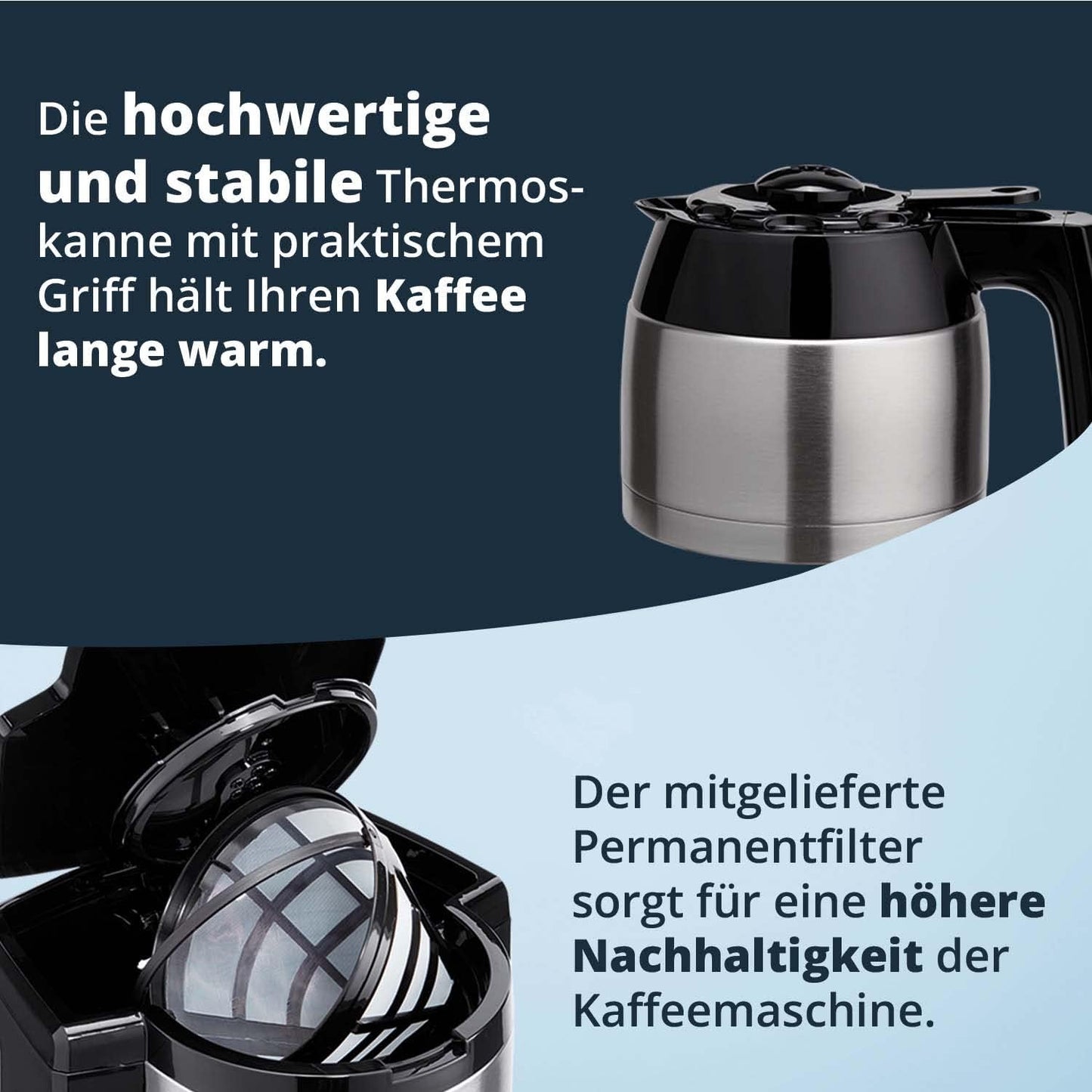 Kaffeemaschine TKA-183SE mit Thermokanne