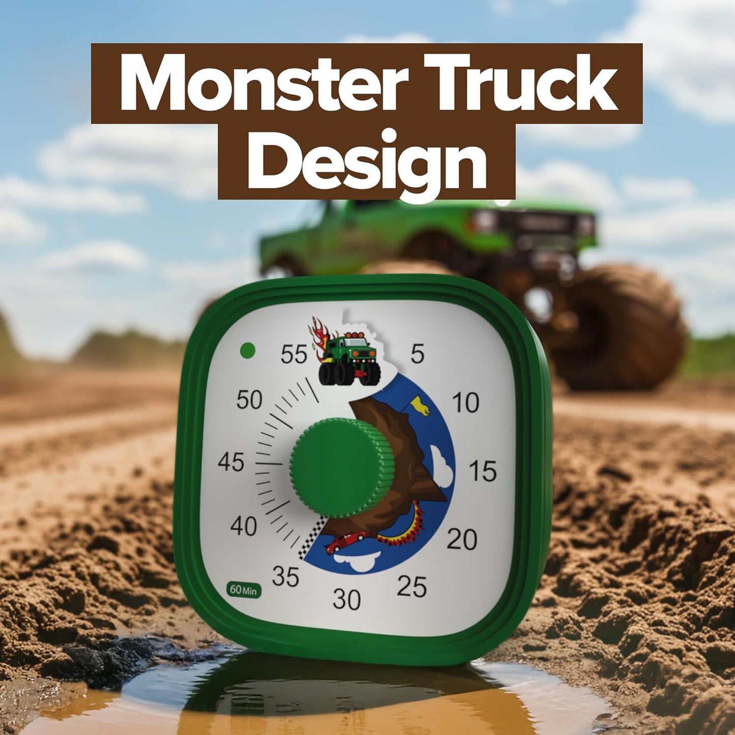 Visueller Timer Tick Tock Truck, Grün