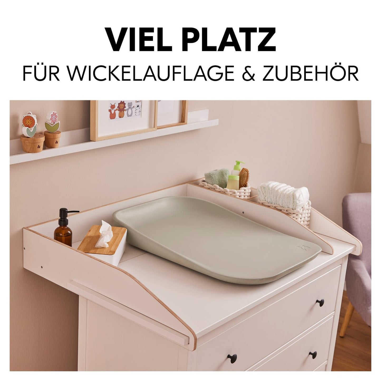 Wickeltischaufsatz Combine N Change, Wickelaufsatz, Weiss 104 x 78 x 15 cm