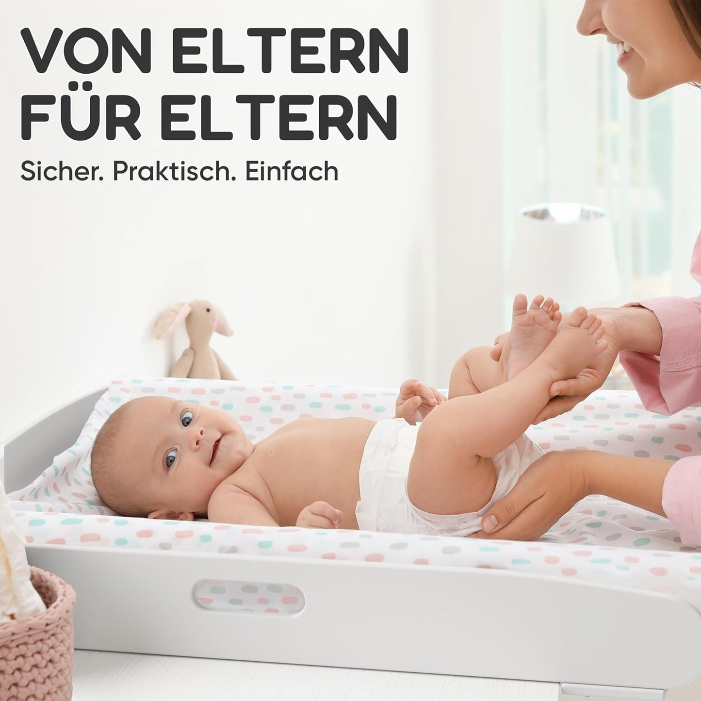 Wickelaufsatz für Malm Kommoden (ohne Wandlücke)