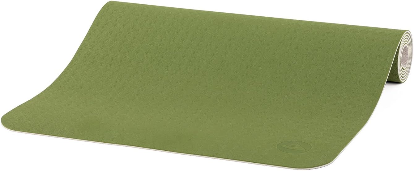 Rutschfeste Yogamatte, olive/sand Yogamatte Flow