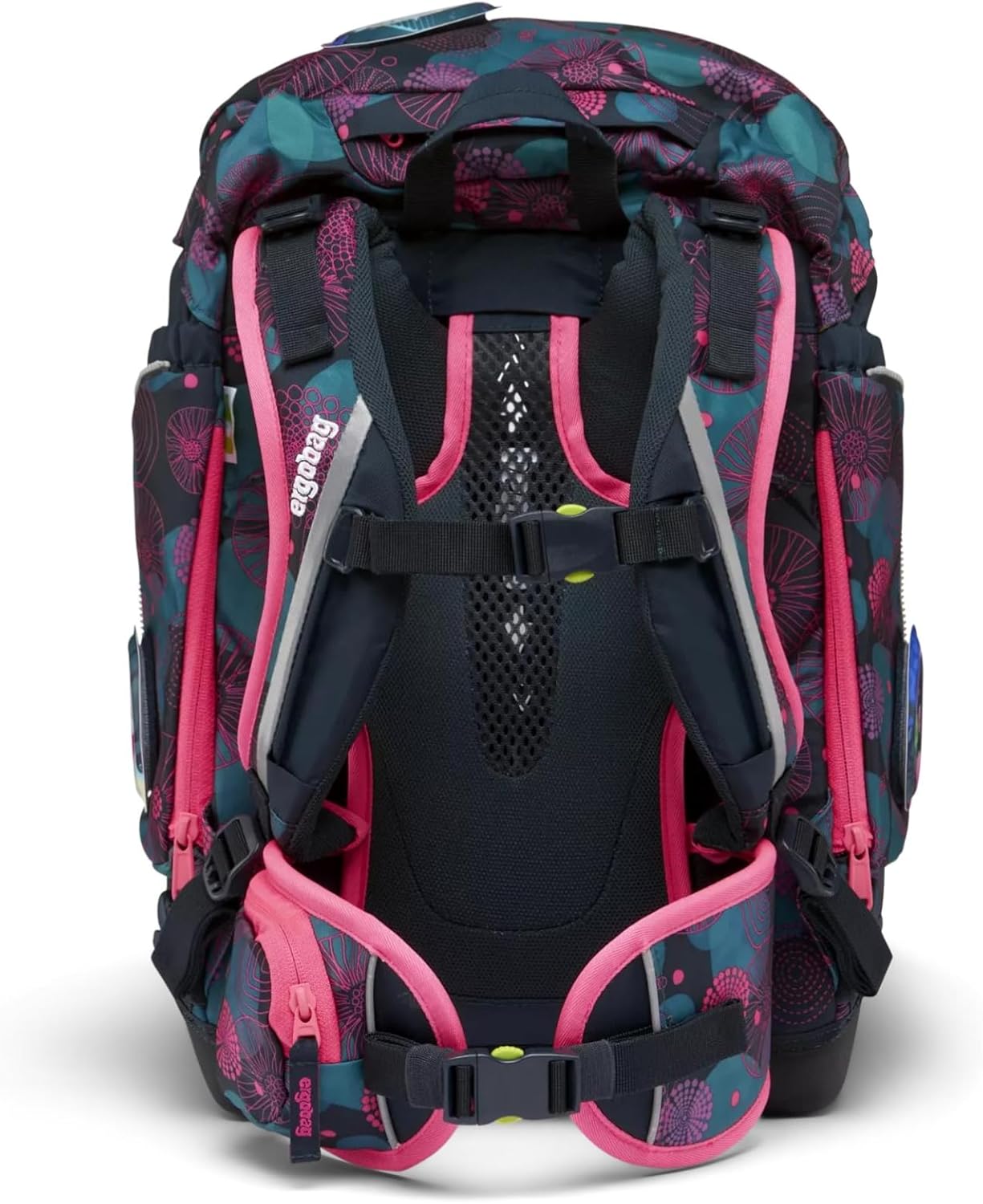Ergonomisches Schulrucksack-Set, Korallbär - Lila