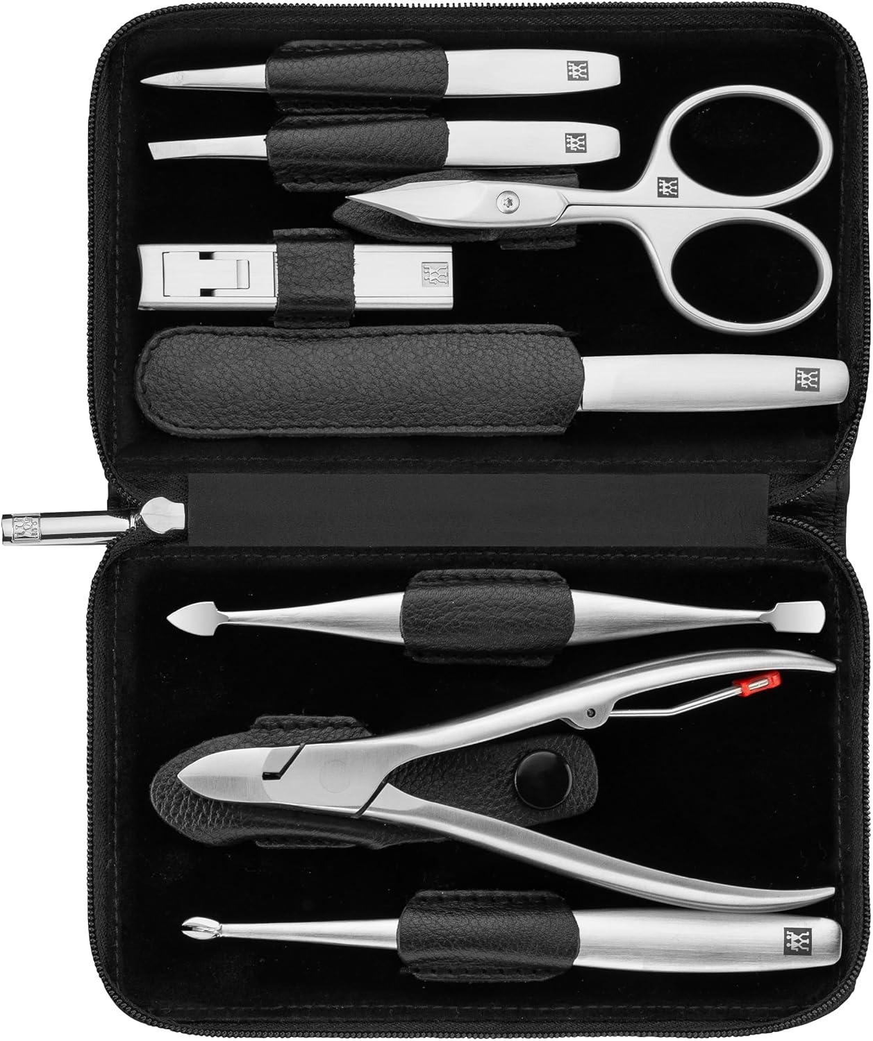 Maniküreset (8-teilig) mit Echtleder-Etui
