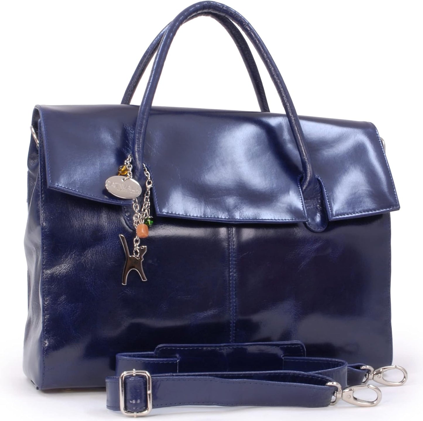Laptopaktentasche Helena mit Schultergurt, XL Blau