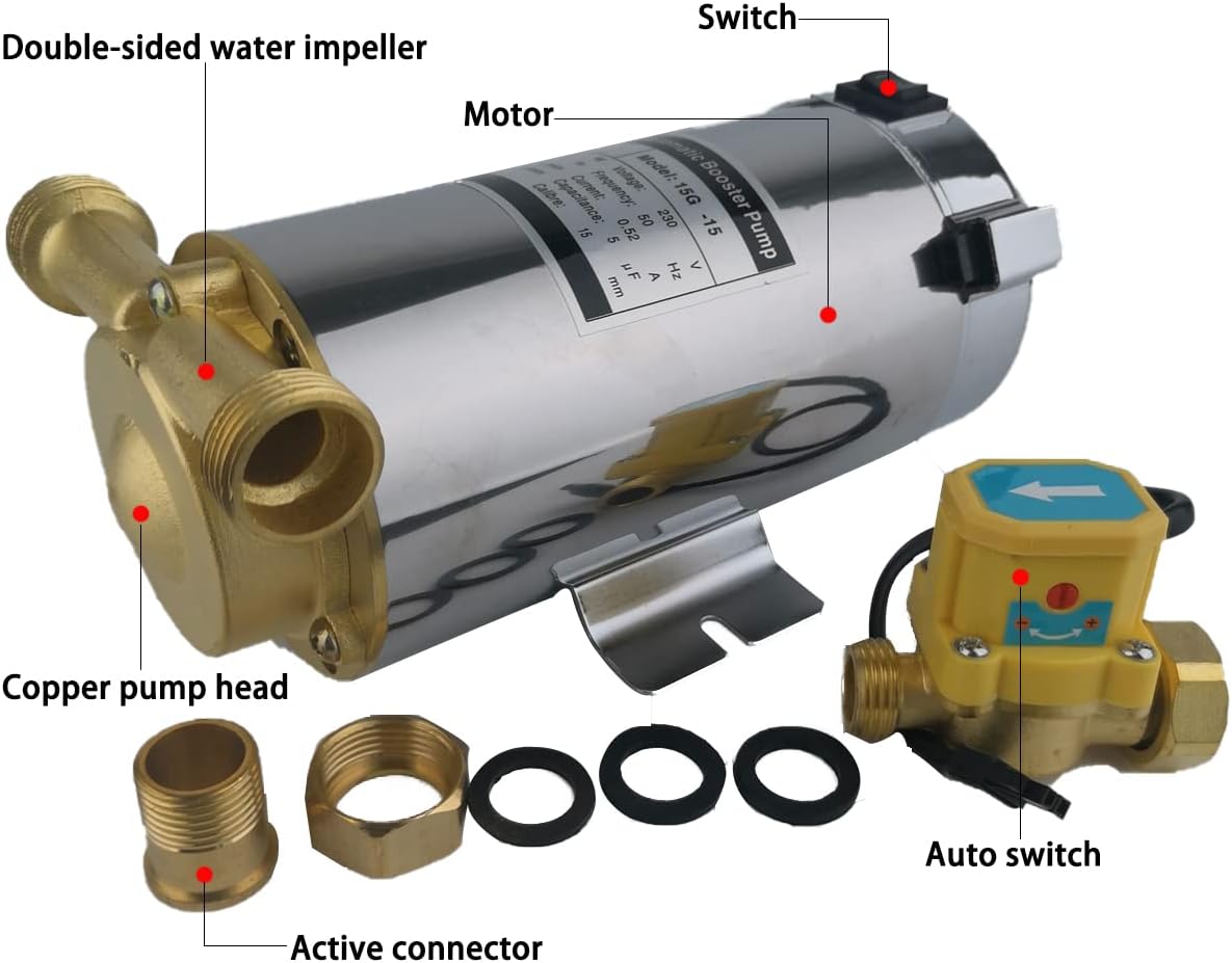 Automatische Booster-Pumpe 15G-15V2 für Duschsysteme, 15G-15V2