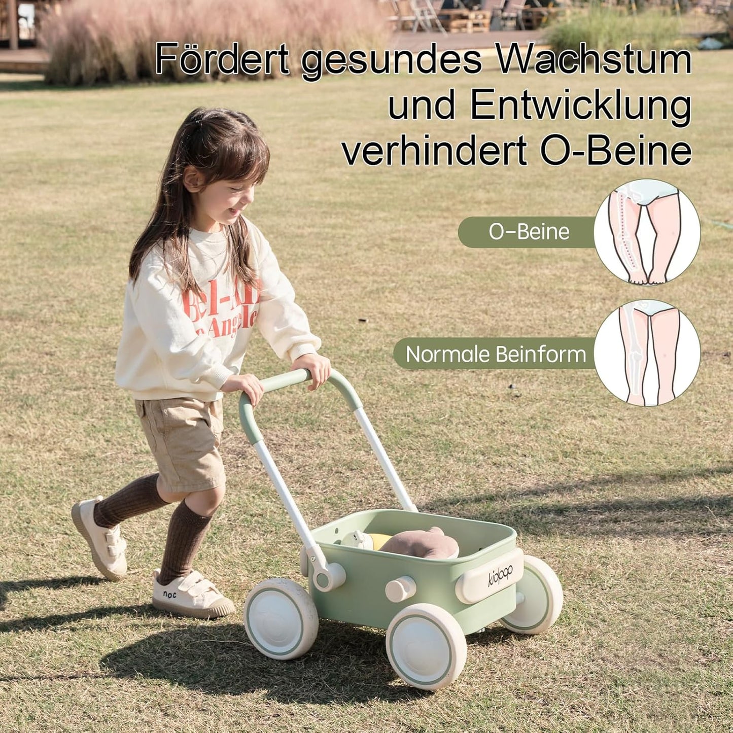 2-in-1 Baby Lauflernwagen Pula, grün