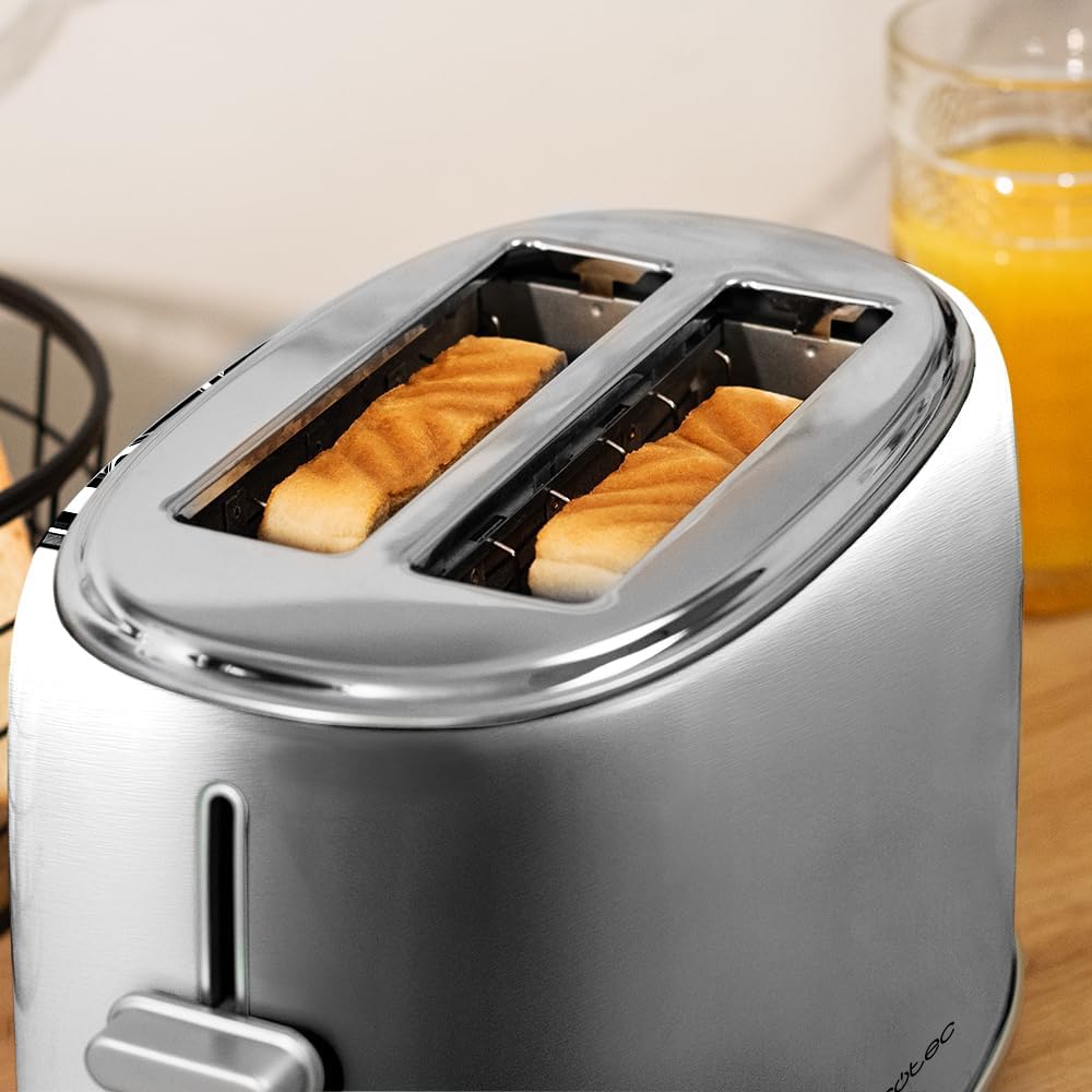 Toaster 2-Scheiben Retro-Design, Retro - 2 Scheiben ; Inox
