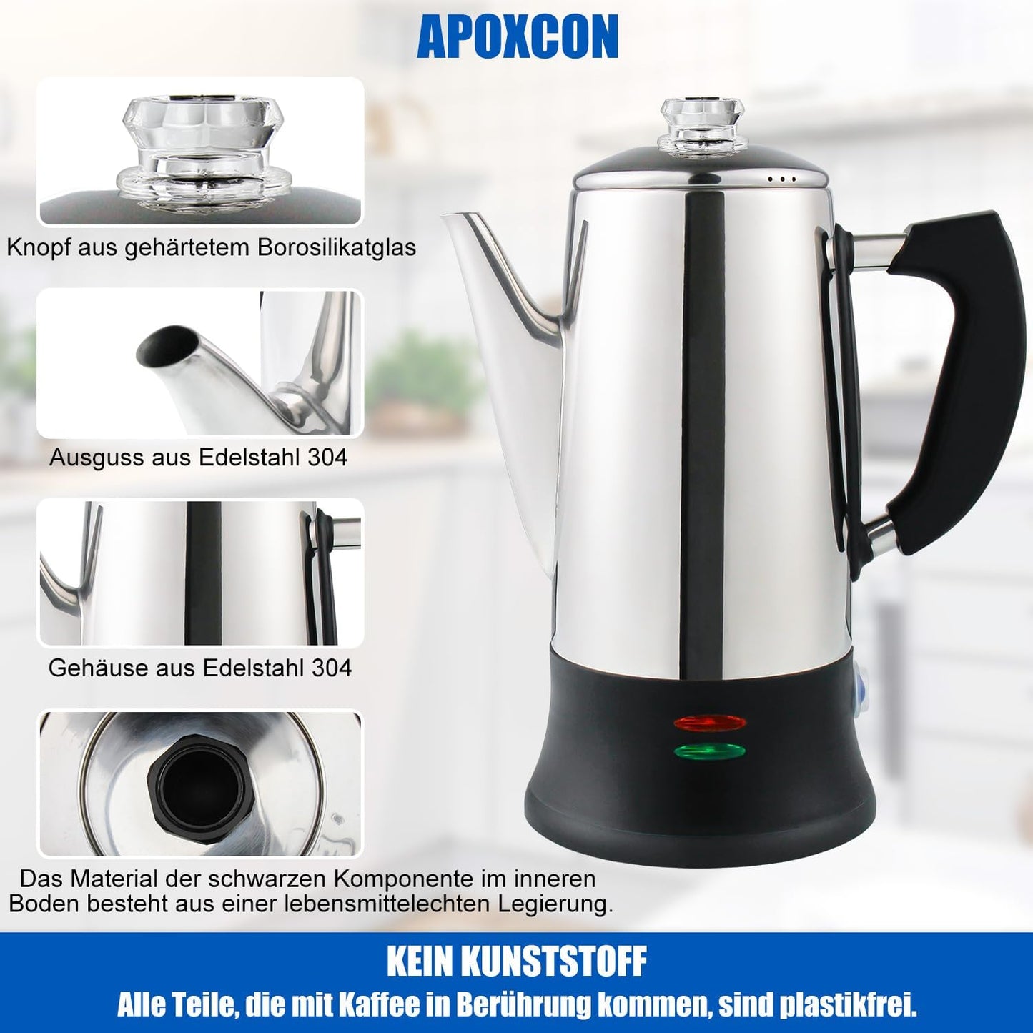 Elektrischer Kaffee-Perkolator